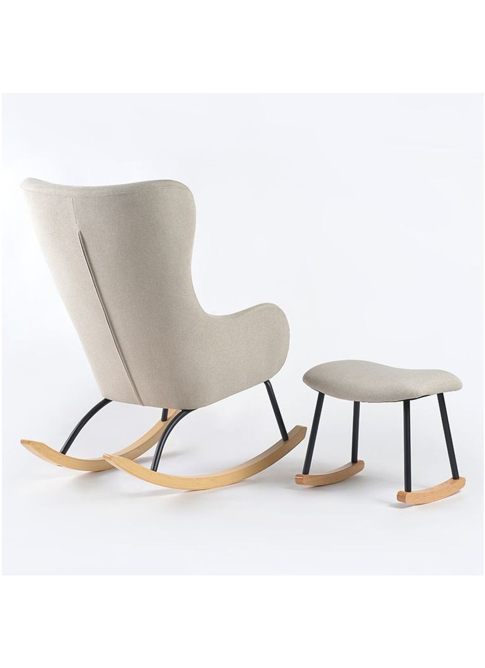 ROCKING CHAIR GREY BEIGE