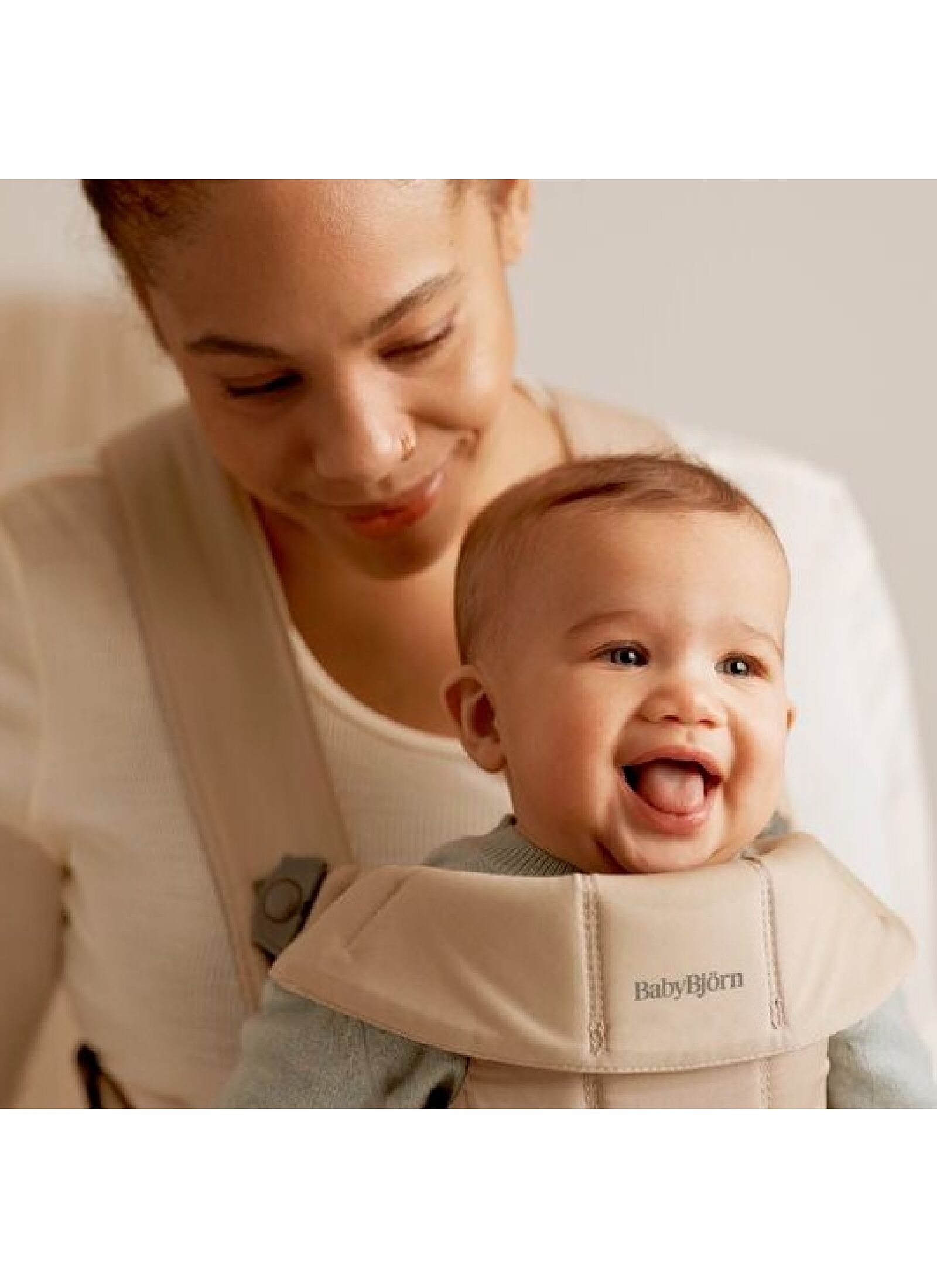 BABY CARRIER MINI WOVEN BEIGE