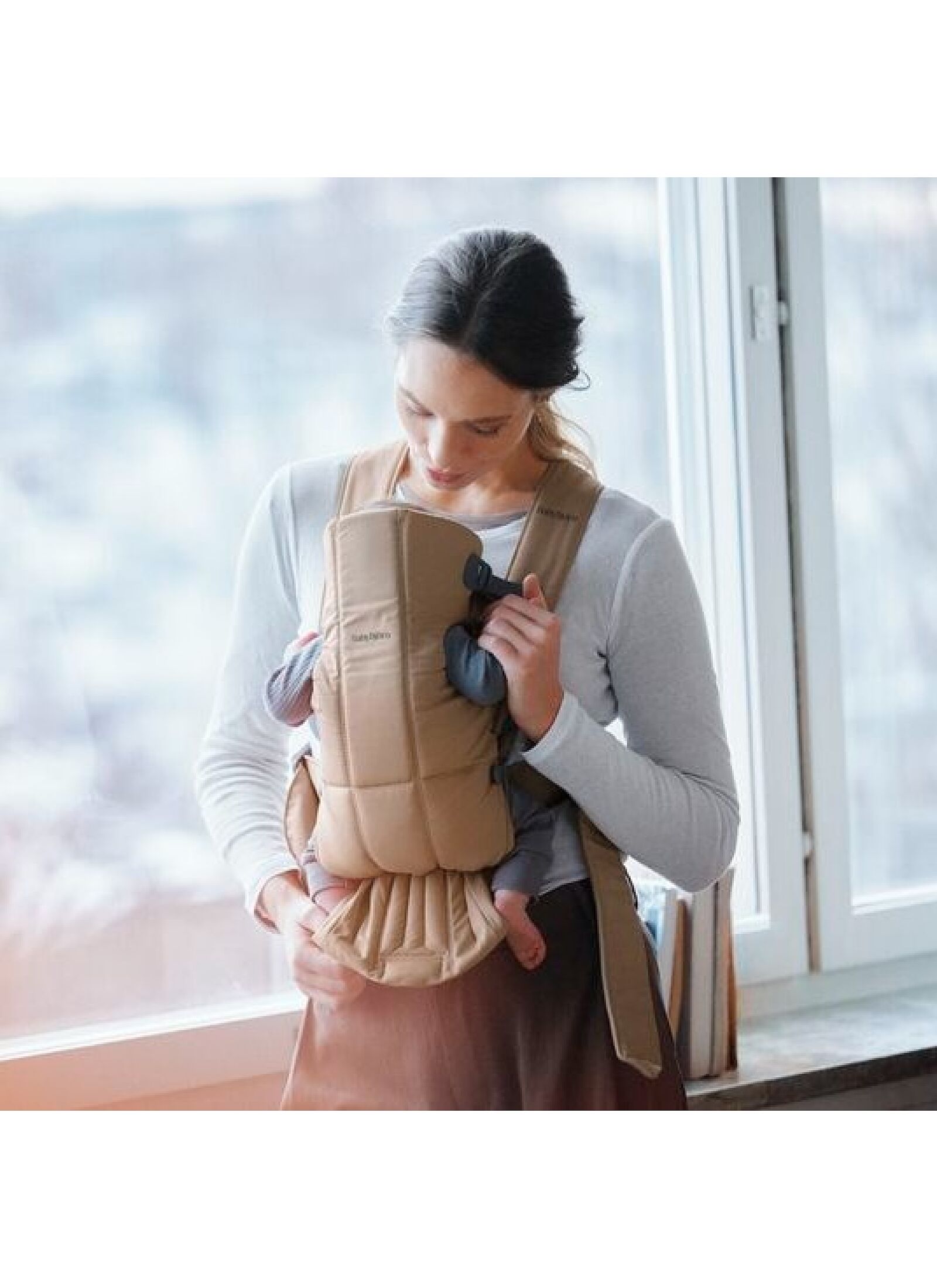 BABY CARRIER MINI WOVEN BEIGE