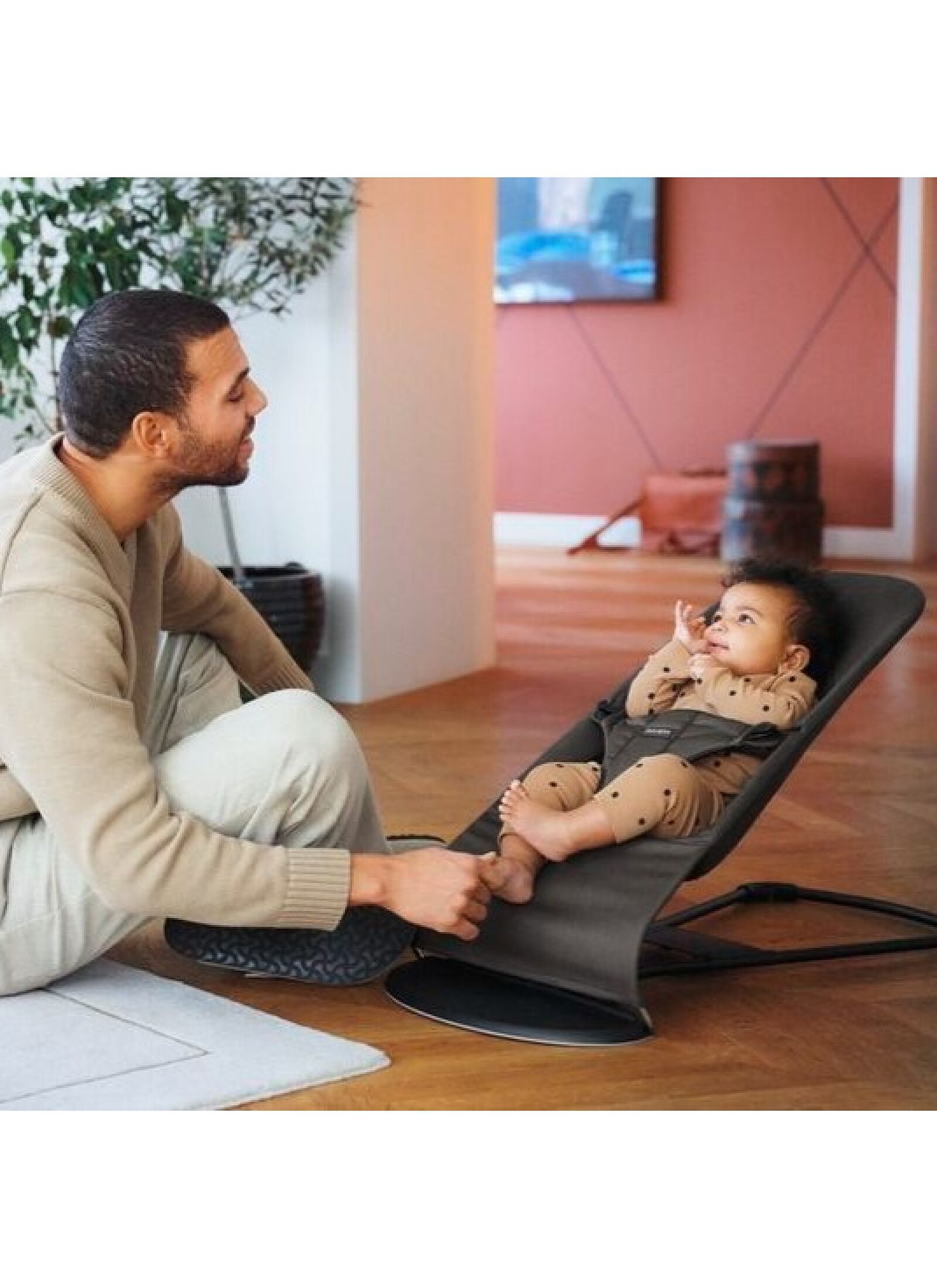 BABY BOUNCER BALANCE SOFT DARK/GREY