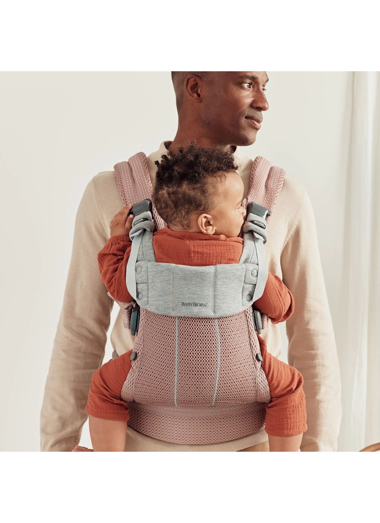 BABY CARRIER HARMONY MESH DUSTY PINK