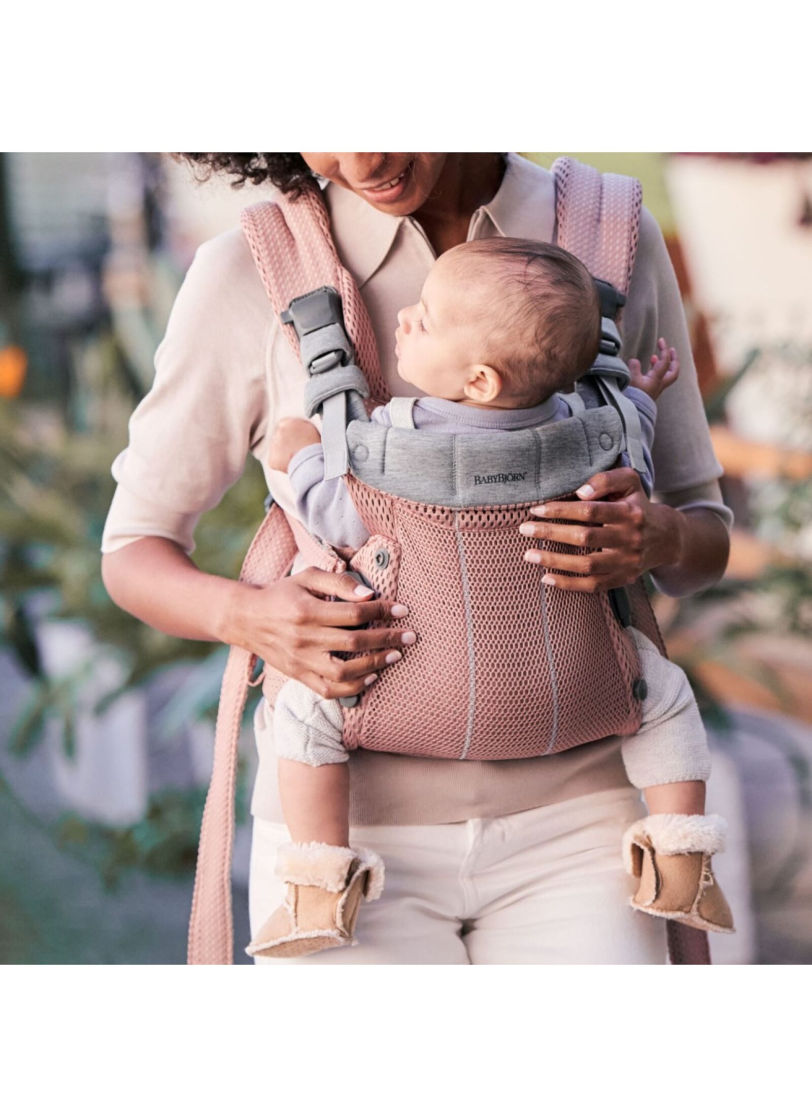 BABY CARRIER HARMONY MESH DUSTY PINK
