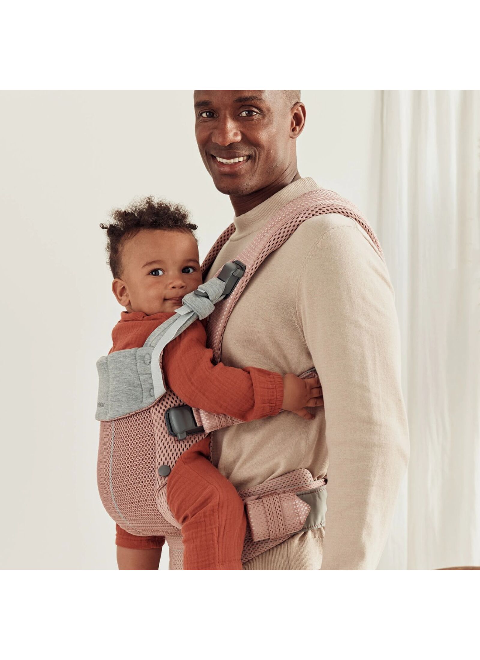 BABY CARRIER HARMONY MESH DUSTY PINK