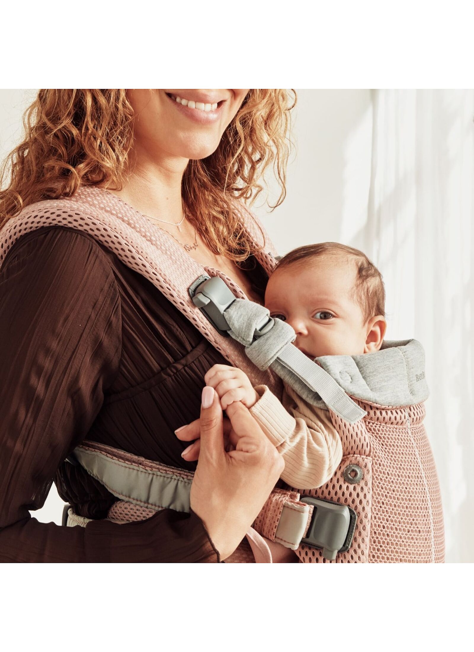 BABY CARRIER HARMONY MESH DUSTY PINK
