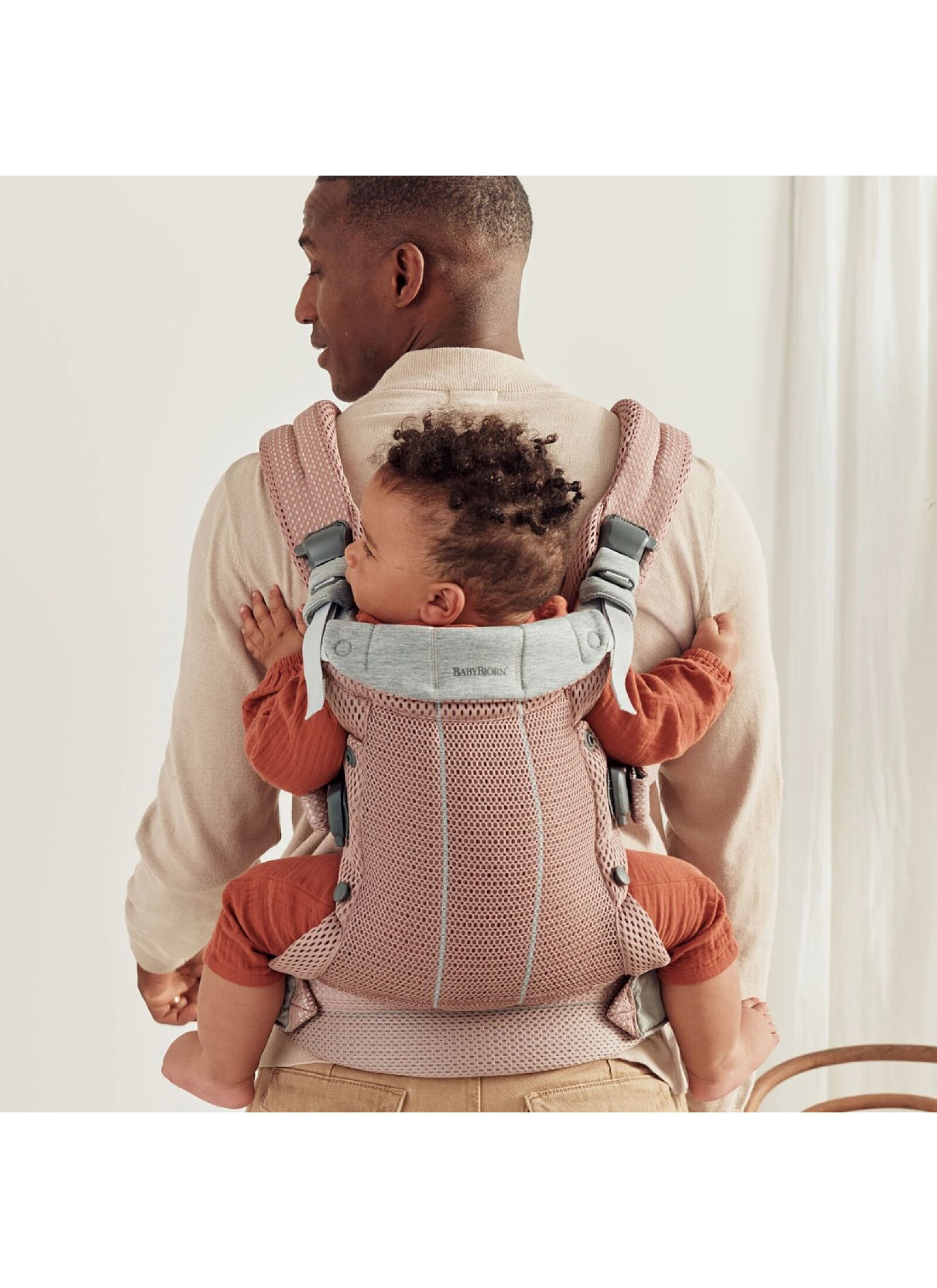 BABY CARRIER HARMONY MESH DUSTY PINK