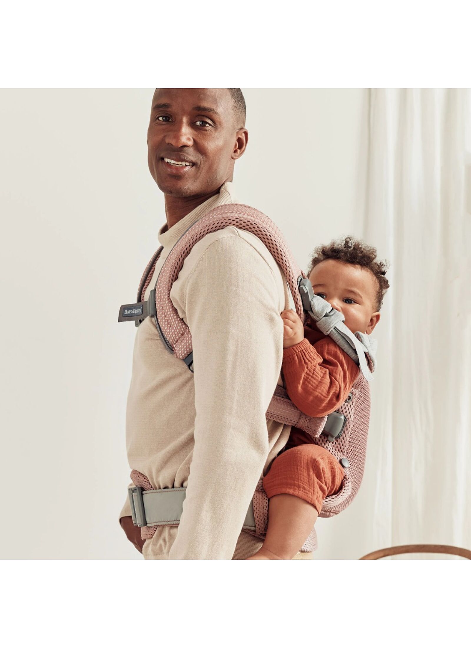 BABY CARRIER HARMONY MESH DUSTY PINK