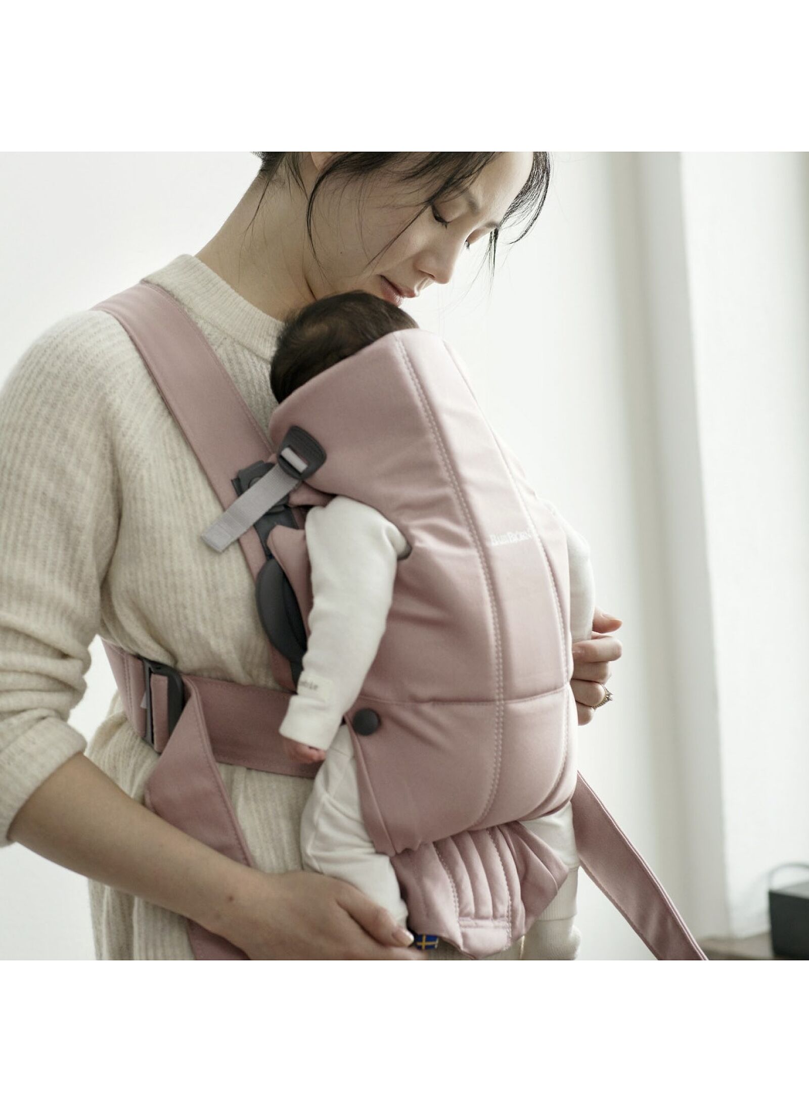BABY CARRIER MINI WOVEN DUSTY PINK