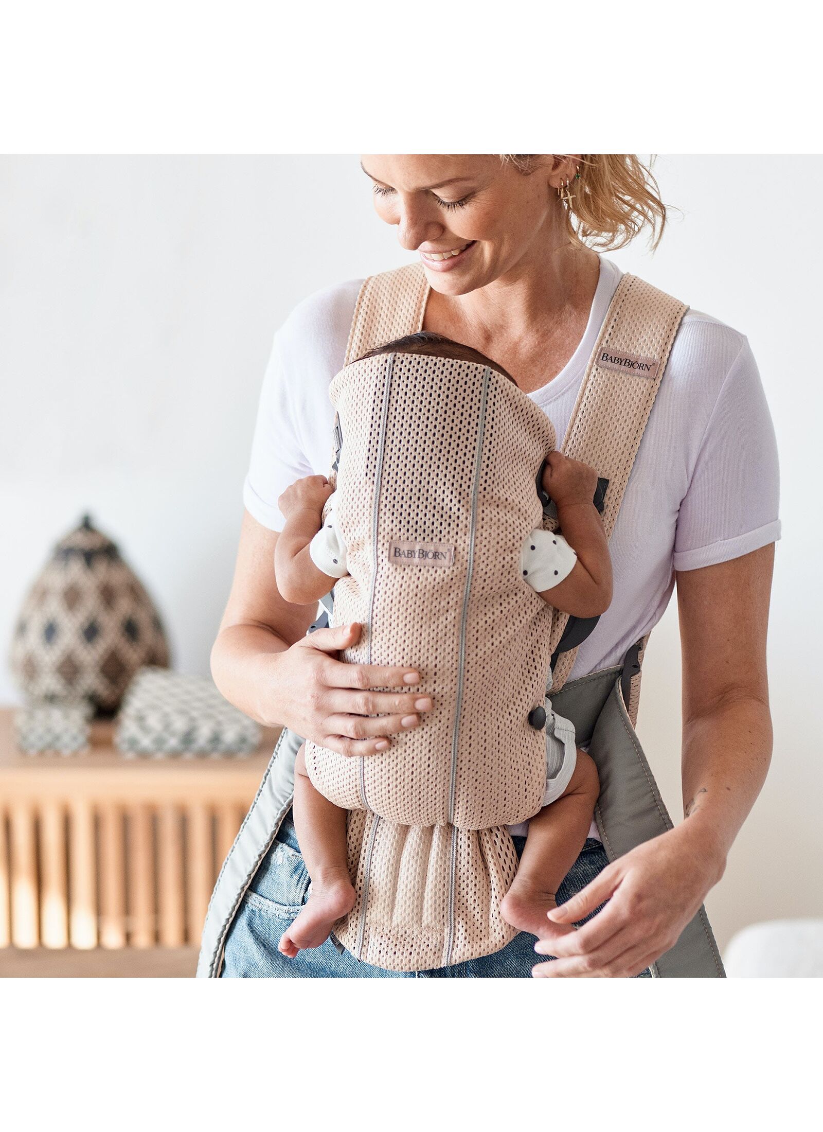 BABY CARRIER MINI 3D MESH PEARLY PINK