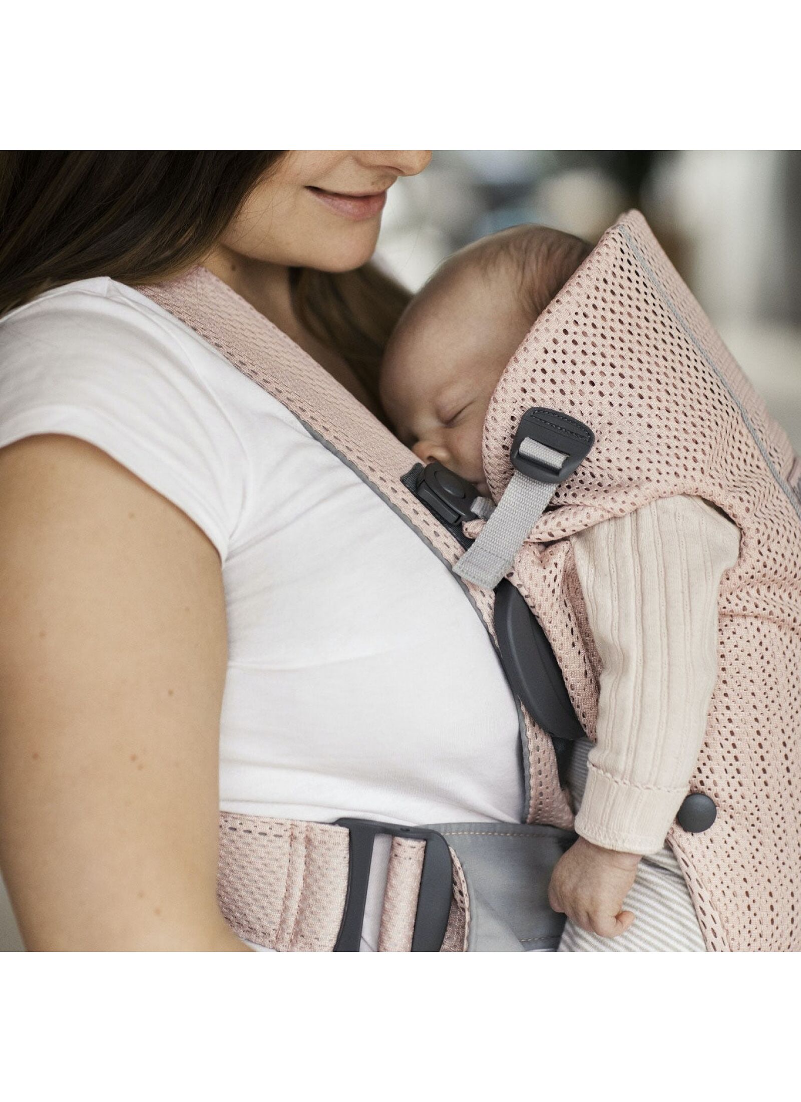 BABY CARRIER MINI 3D MESH PEARLY PINK