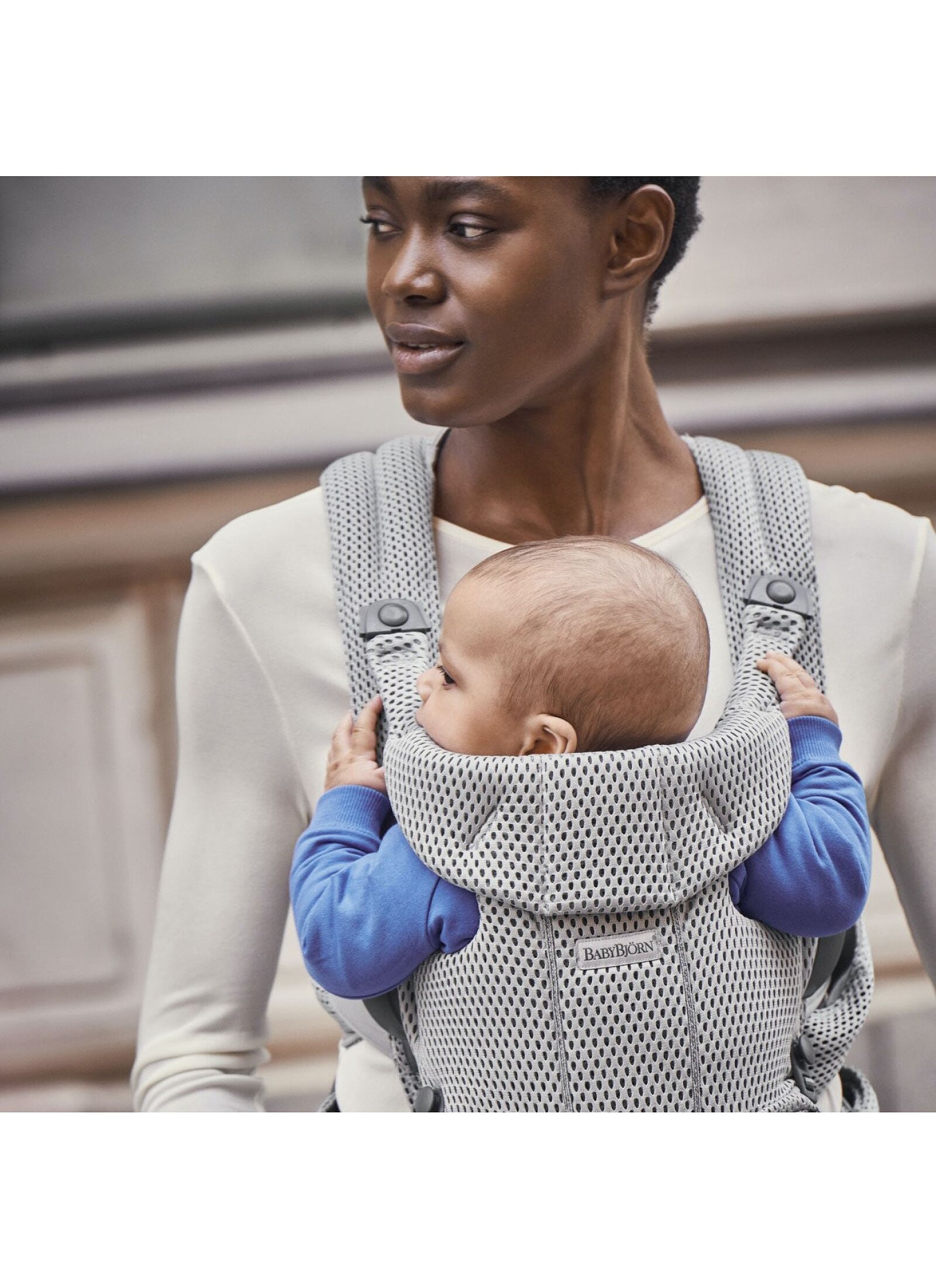 BABY CARRIER MOVE MESH GREY