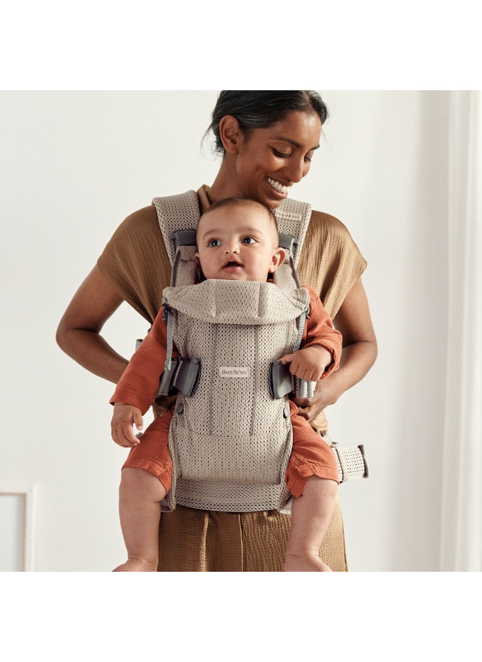 BABY CARRIER ONE MESH GREY BEIGE