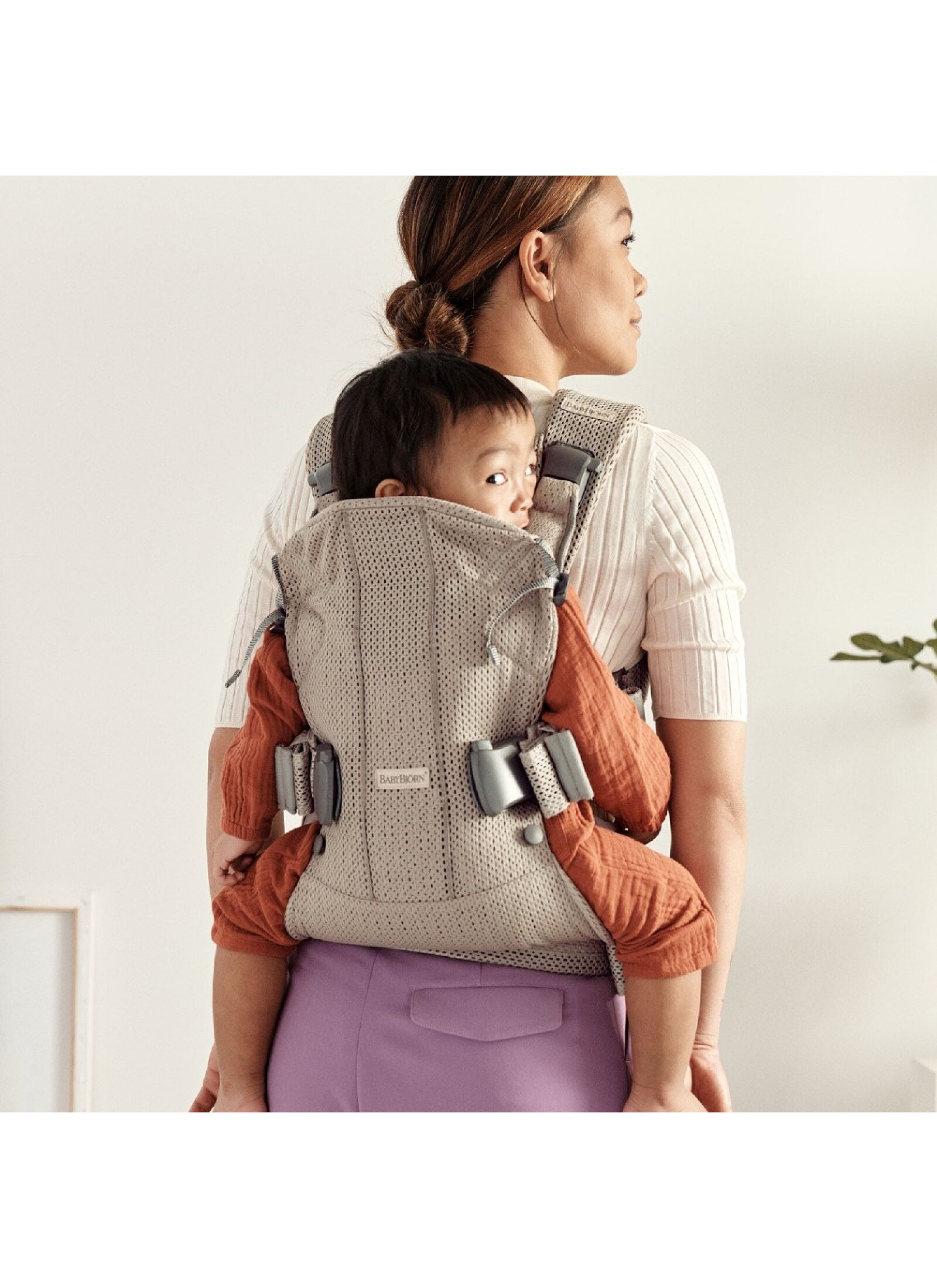 BABY CARRIER ONE MESH GREY BEIGE