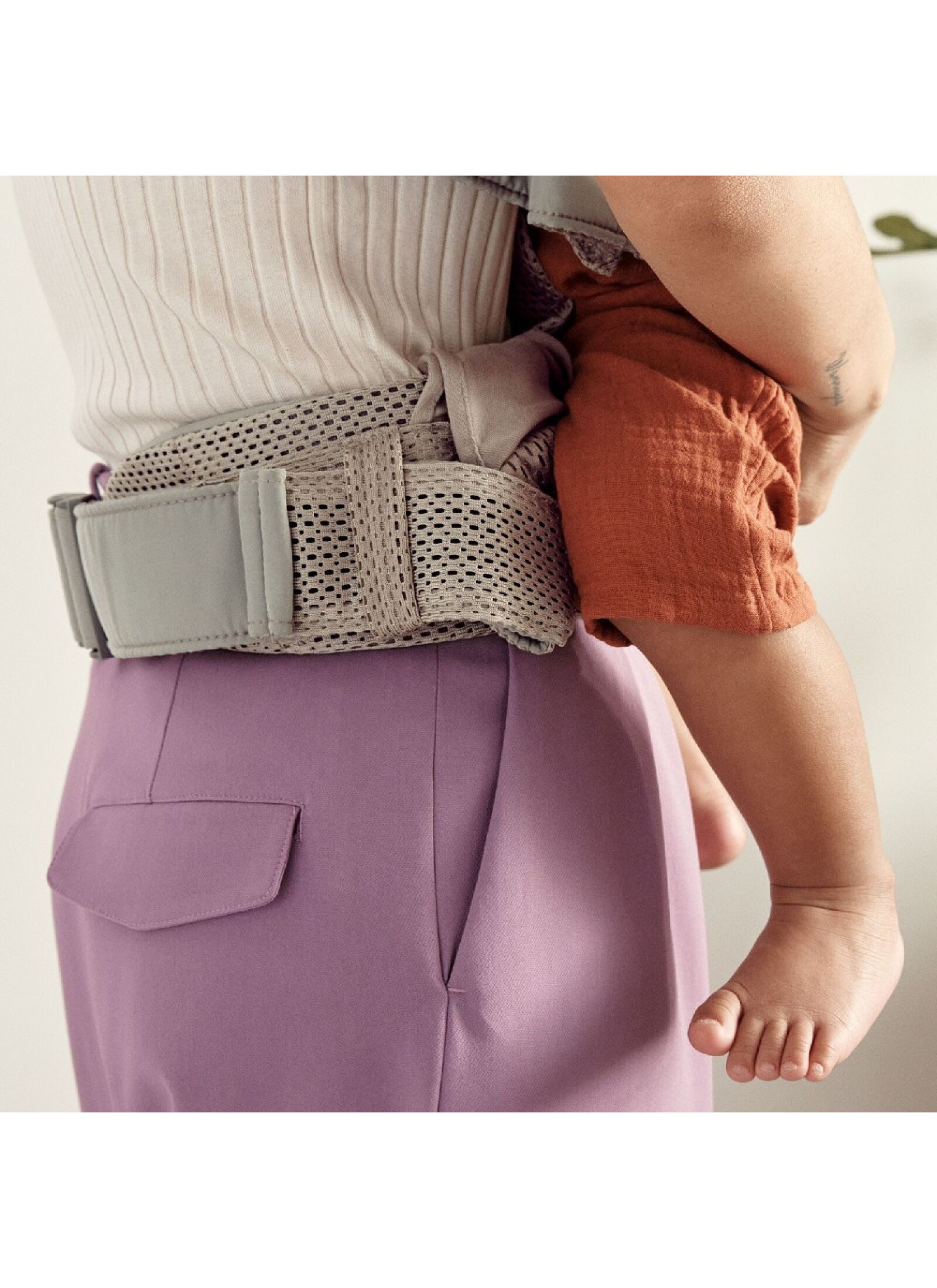 BABY CARRIER ONE MESH GREY BEIGE
