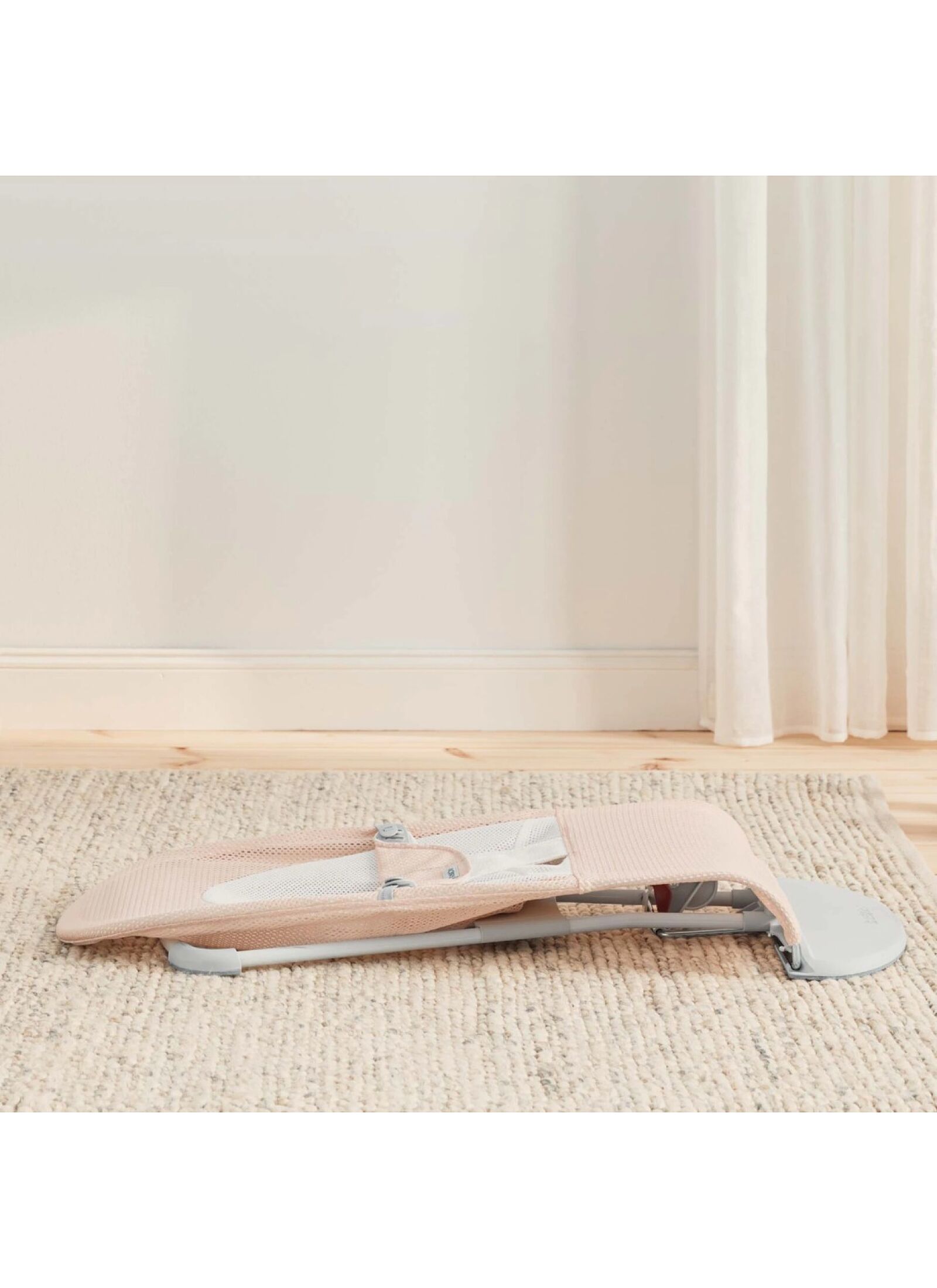 BABY BOUNCER BALANCE SOFT MESH PEARLY PINK/WHITE