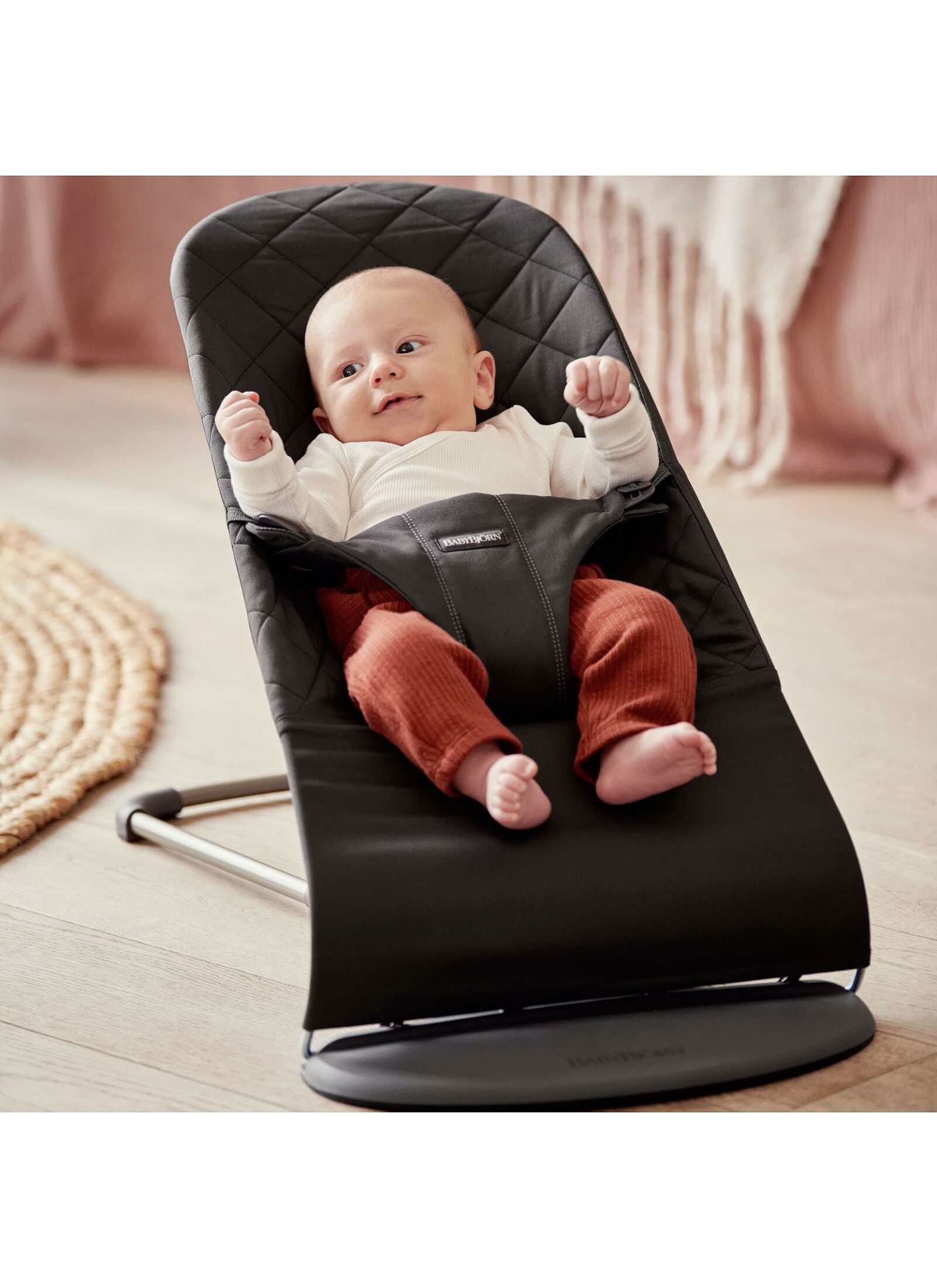 BABY BOUNCER BLISS COTTON BLACK