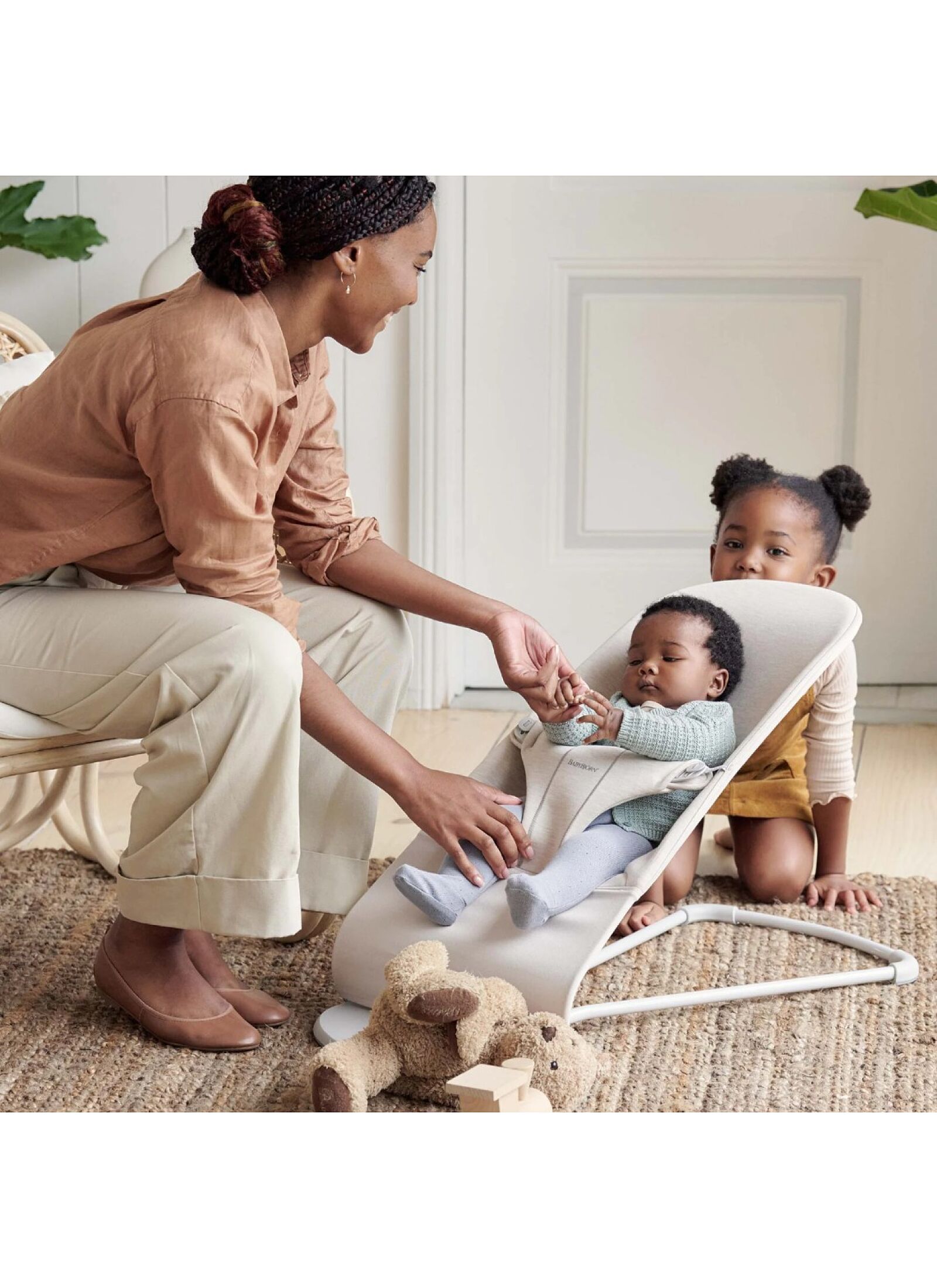 BABY BOUNCER BLISS 3D JERSEY LIGHT BEIGE