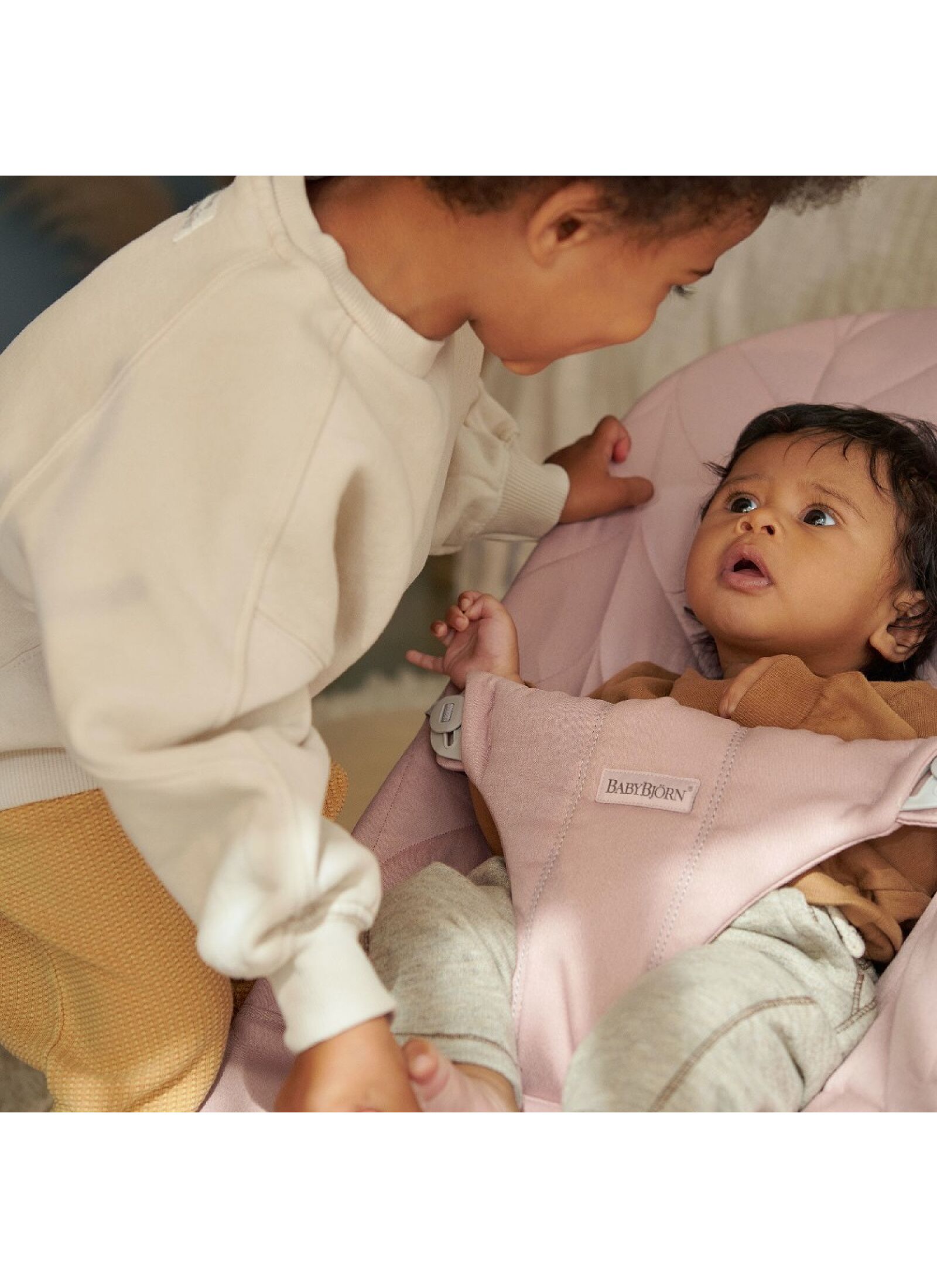 BABY BOUNCER BLISS PETAL DUSTY PINK