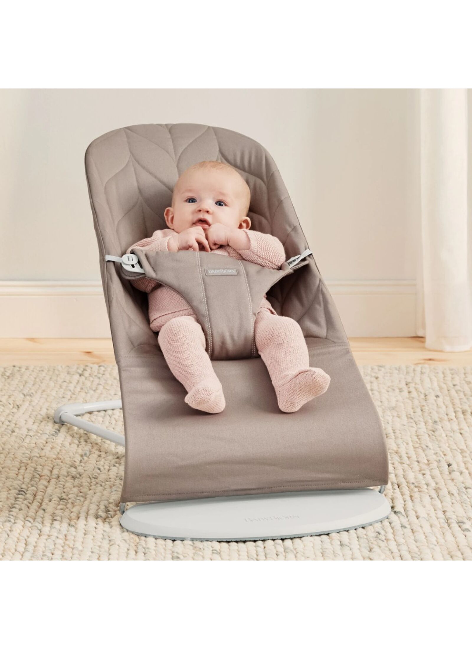BABY BOUNCER BLISS PETAL SAND GREY