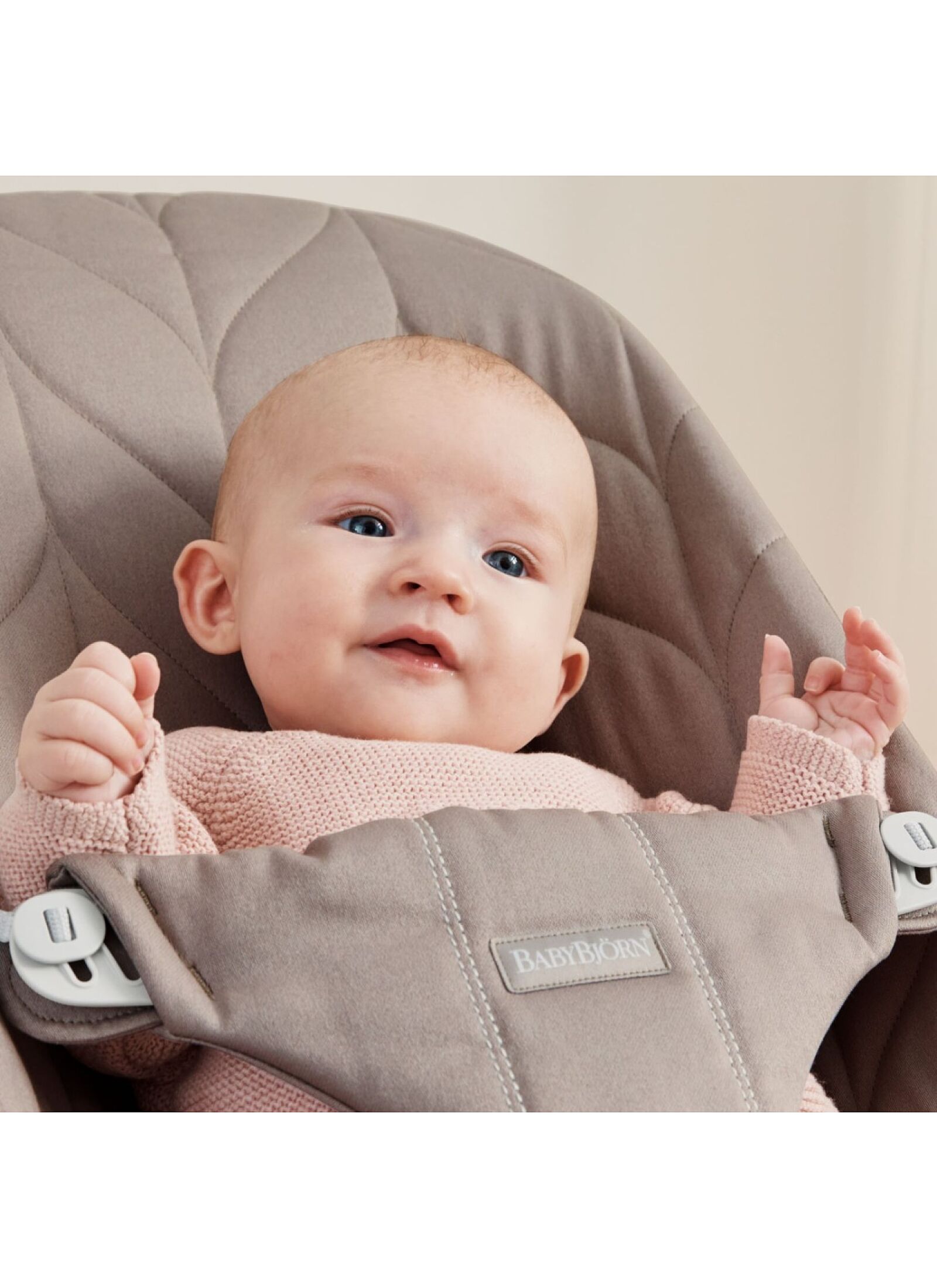 BABY BOUNCER BLISS PETAL SAND GREY