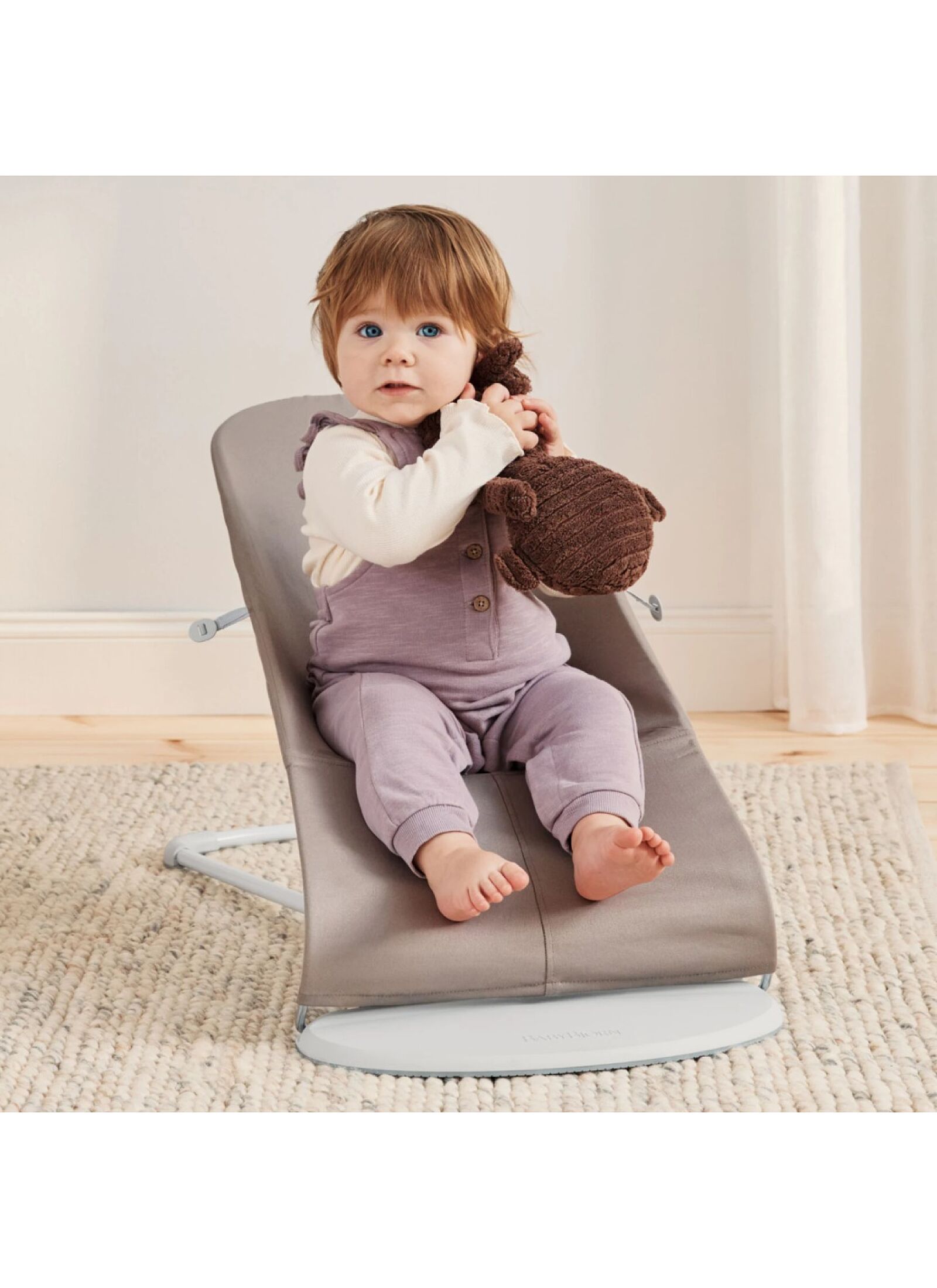 BABY BOUNCER BLISS PETAL SAND GREY