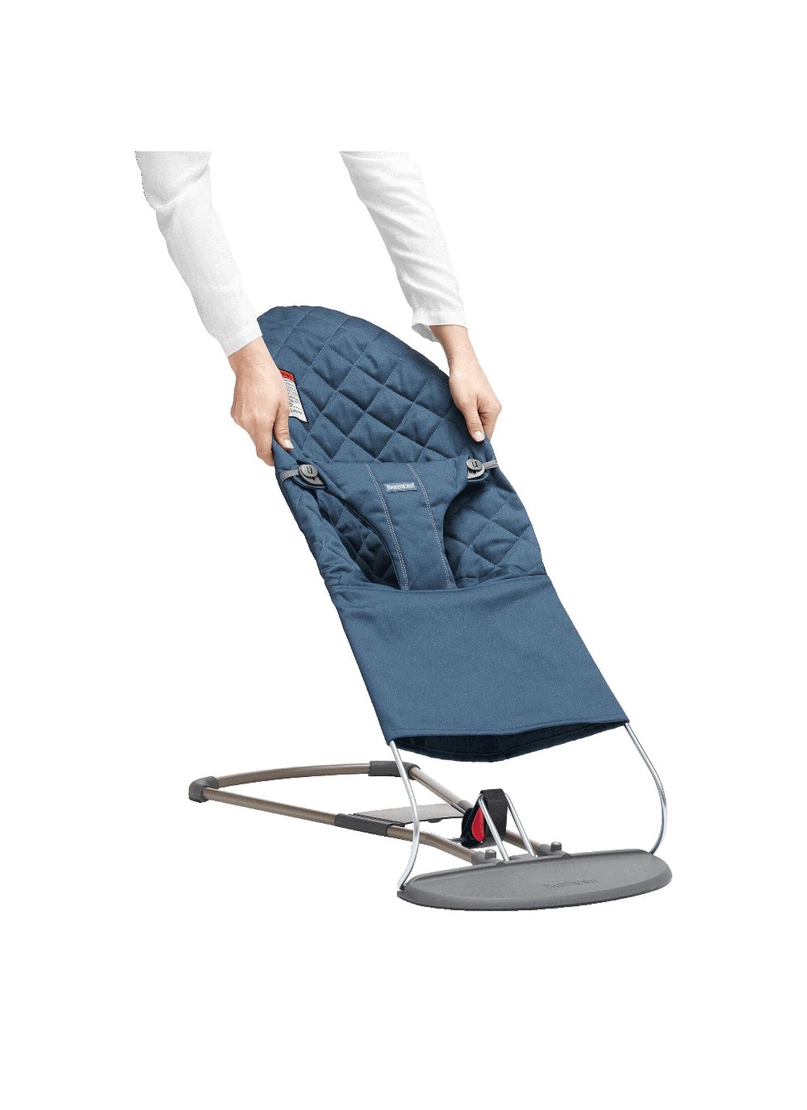 SEAT FABRIC FOR BOUNCER BLISS COTTON MIDNIGHT BLUE