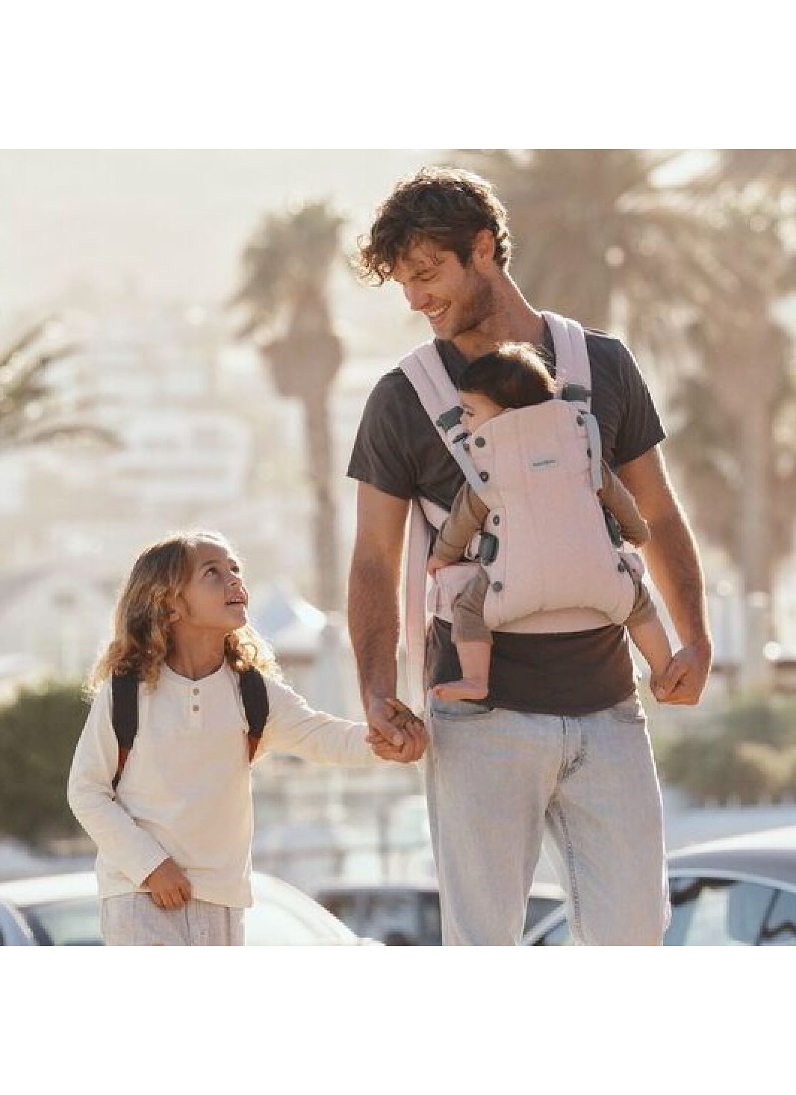 BABY CARRIER HARMONY WOVEN LIGHT PINK MELANGE