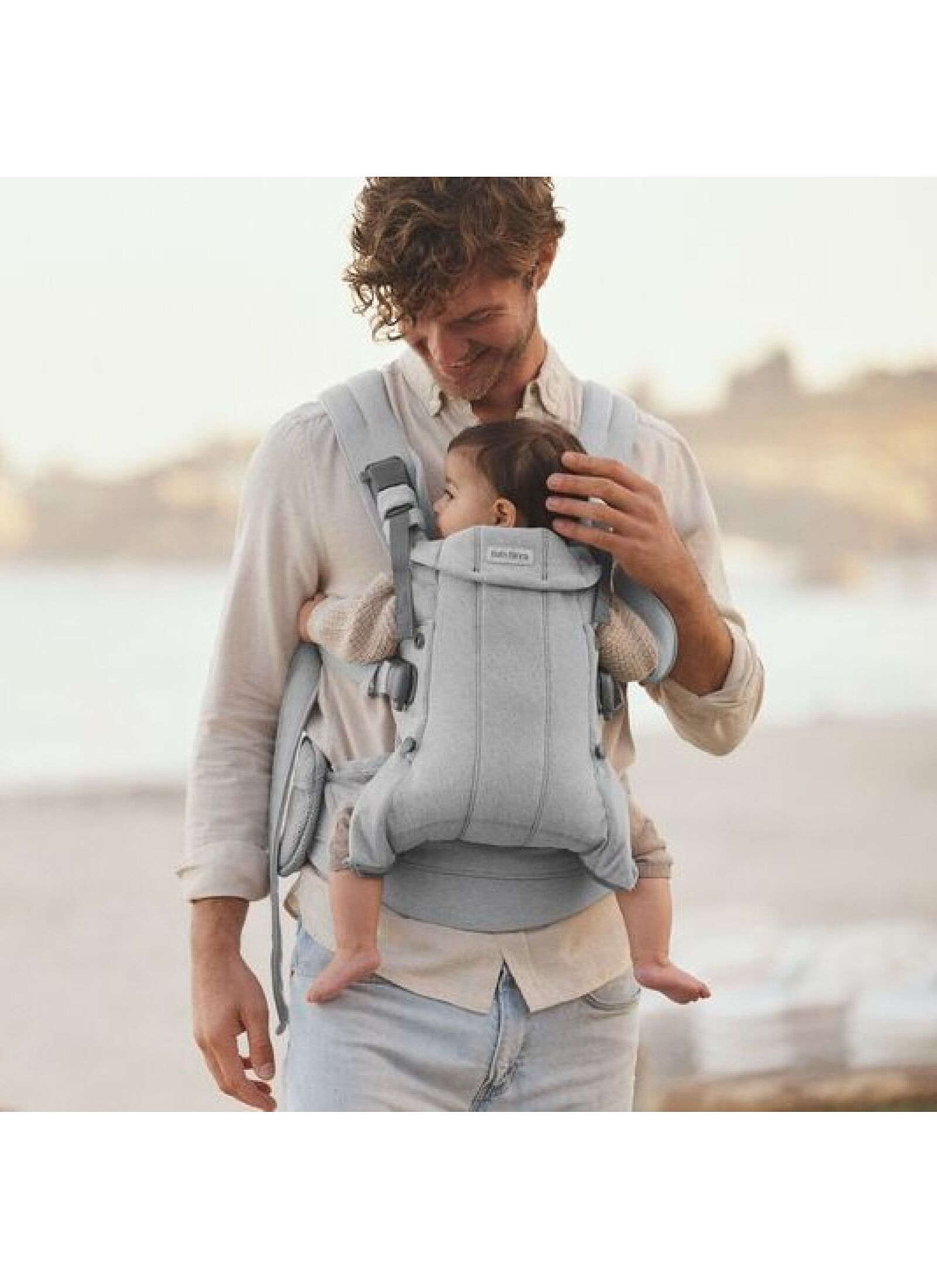 BABY CARRIER HARMONY WOVEN LIGHT GRAY MELANGE