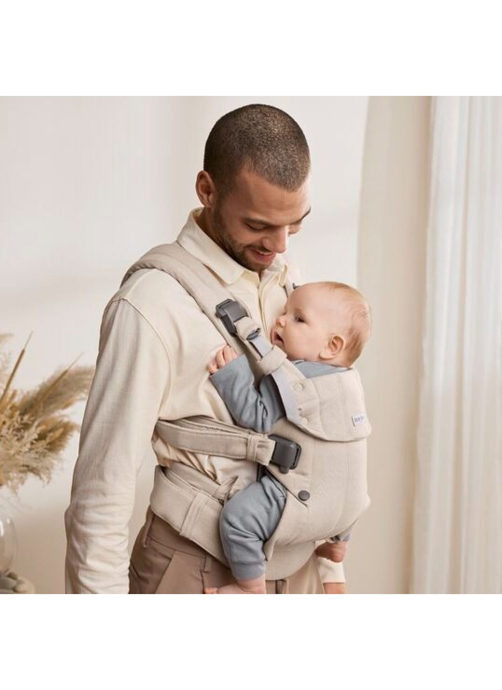 BABY CARRIER HARMONY WOVEN MELANGE LIGHT BEIGE