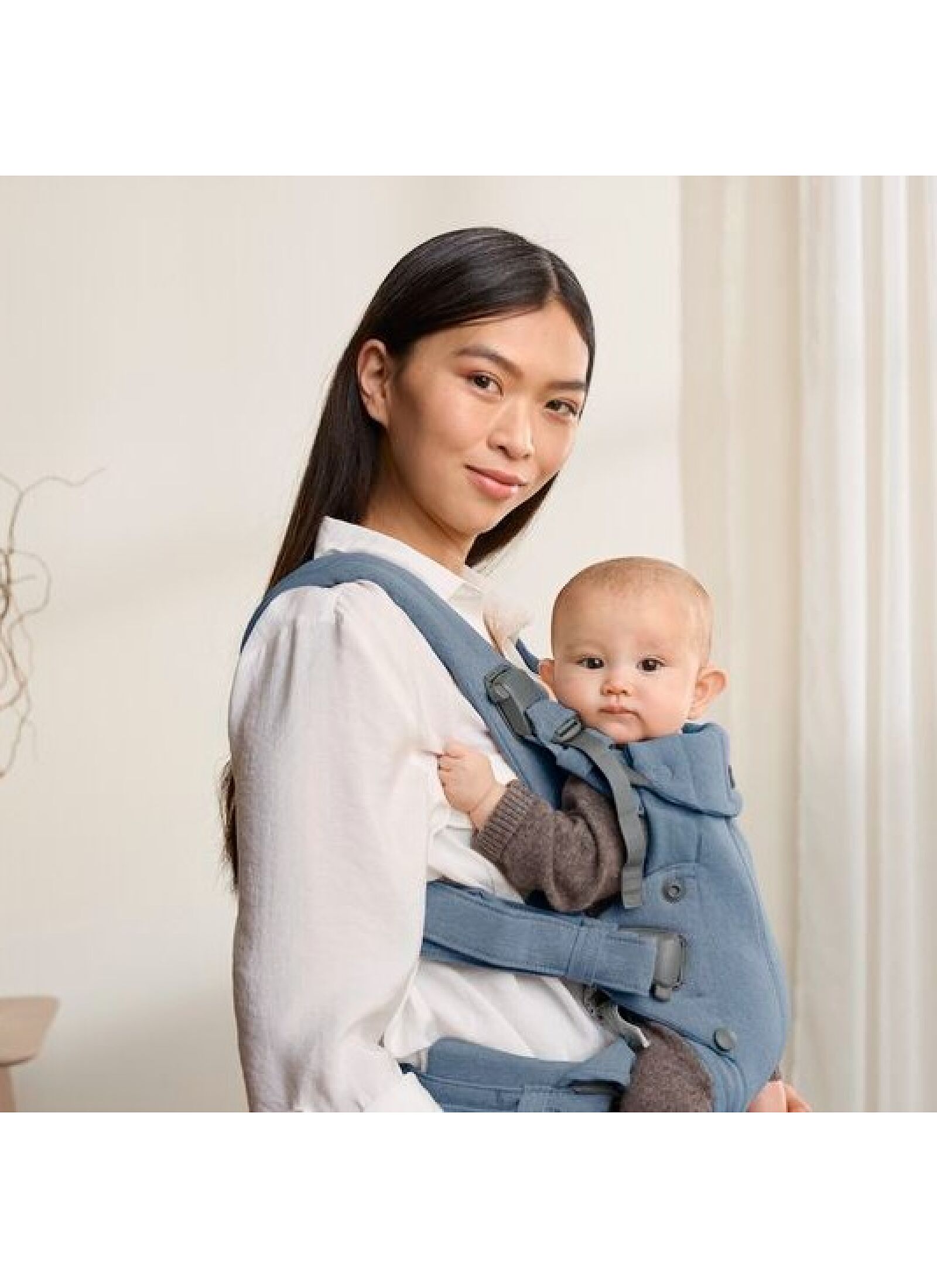 BABY CARRIER HARMONY WOVEN MELANGE BLUE