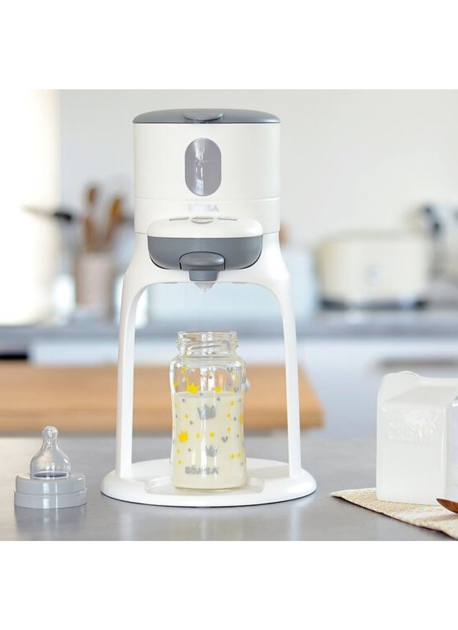 BIB EXPRESSO MILK PREPARATION DEVICE WHITE/GREY