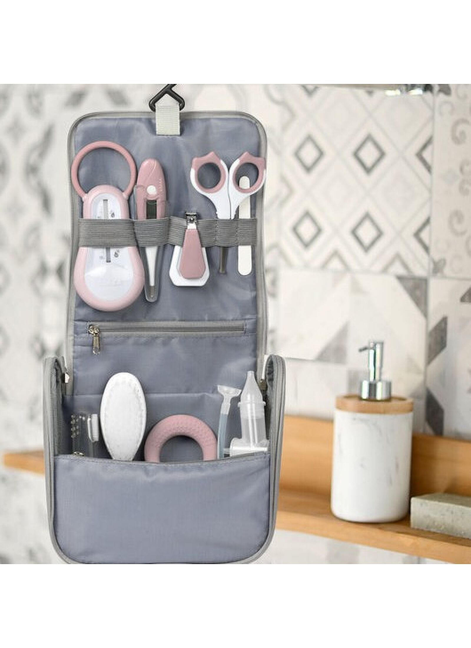 BABY CARE BAG (9PCS) OLD PINK