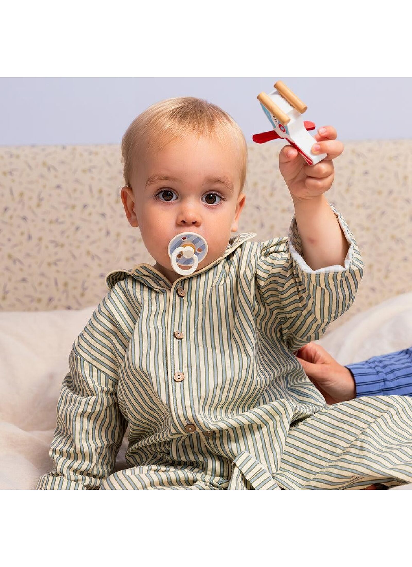 PACIFIER 2PCS COLOUR BABY BLUE-DUSTY BLUE LATEX 