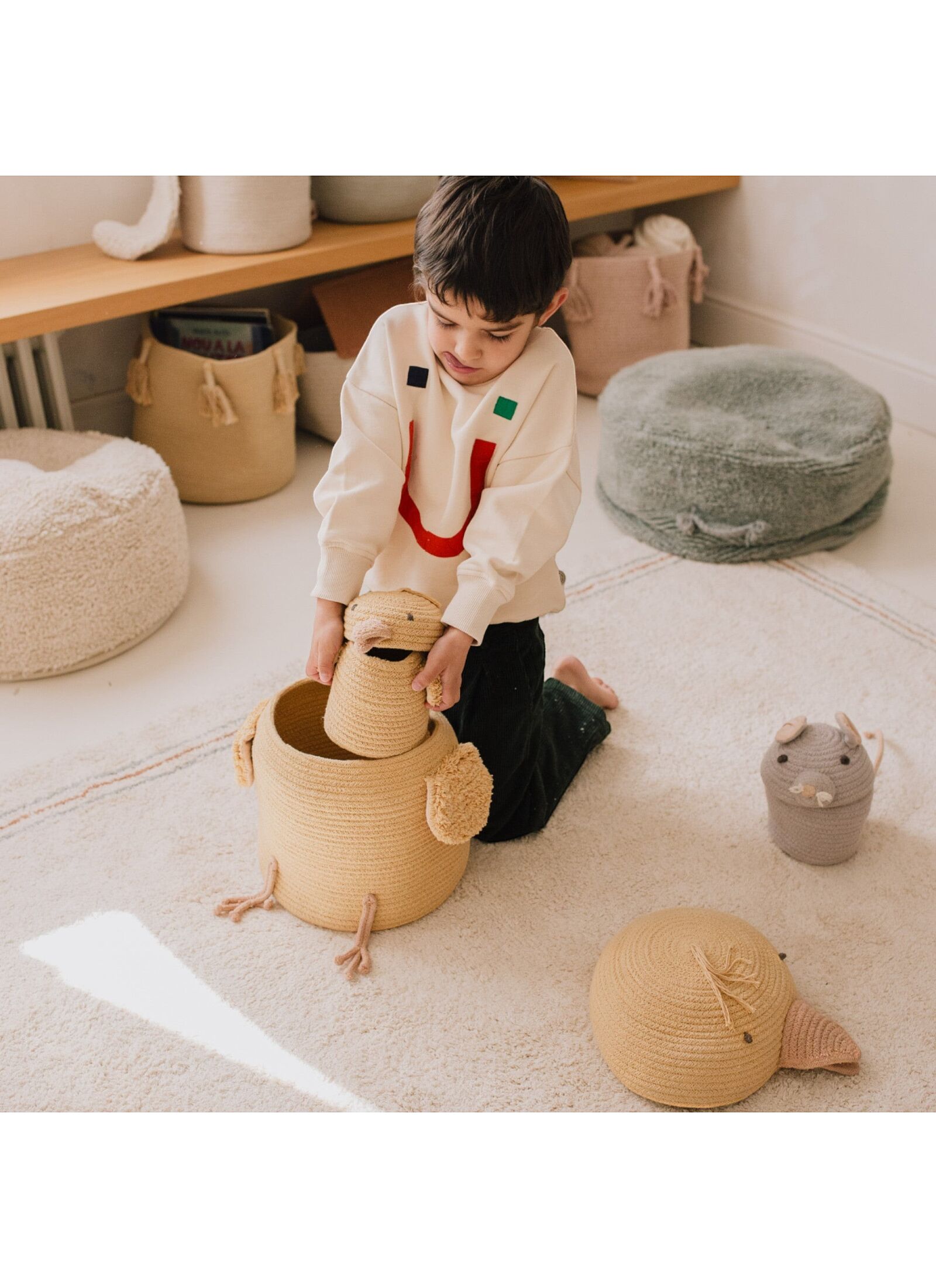 BASKET HENRY CHARLIE THE CHICKEN (13X15)