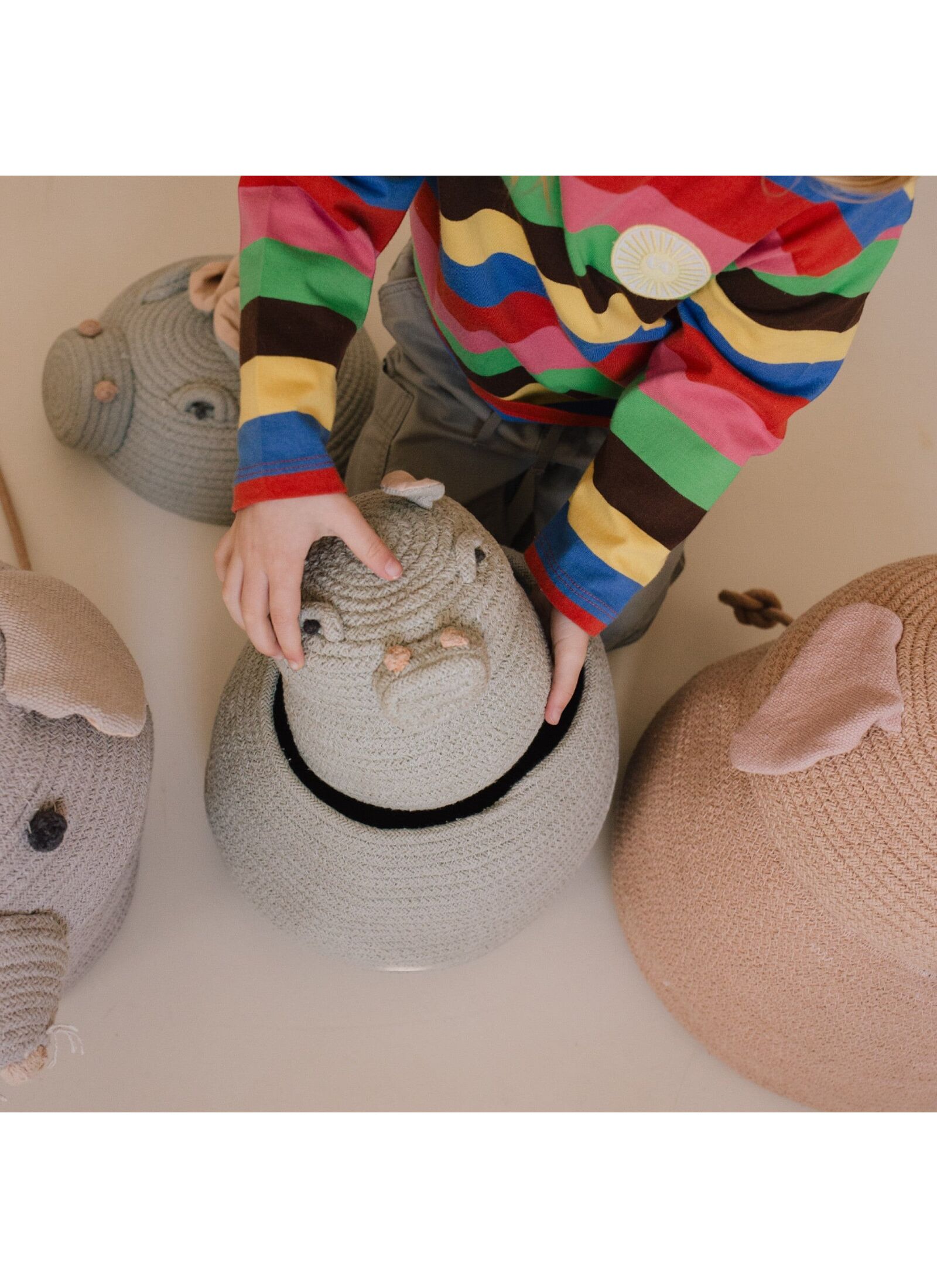 BASKET HENRY THE HIPPO (15X15)