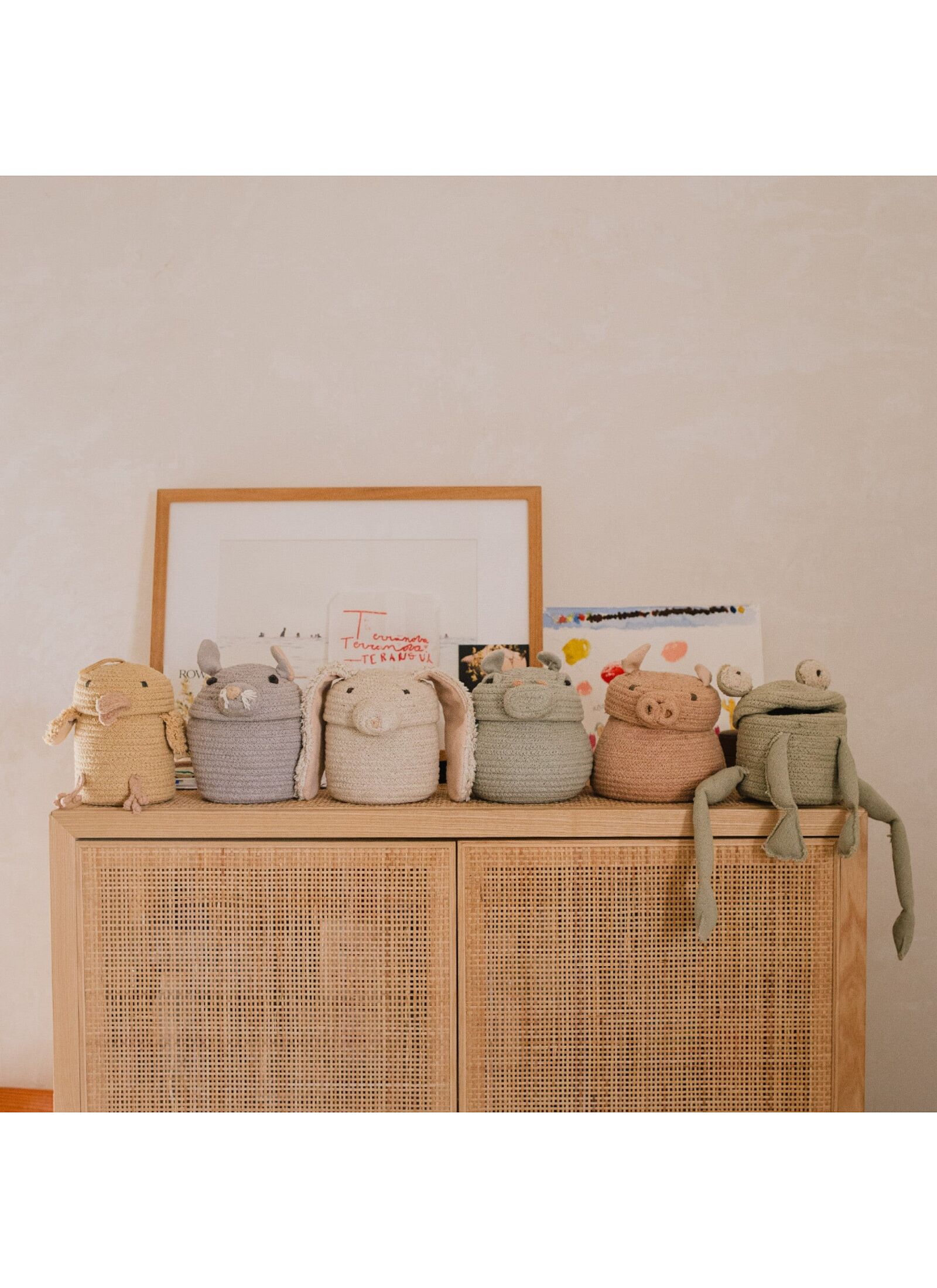 BASKET RENATA THE MOUSE(15X15)