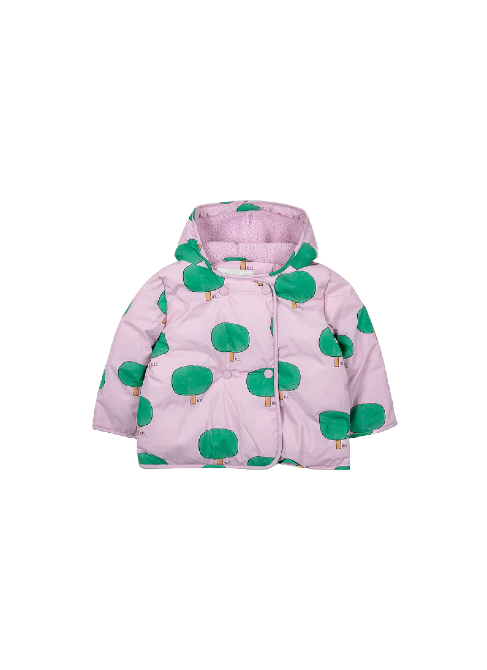 JACKET BABY GREEN TREE ALL OVER