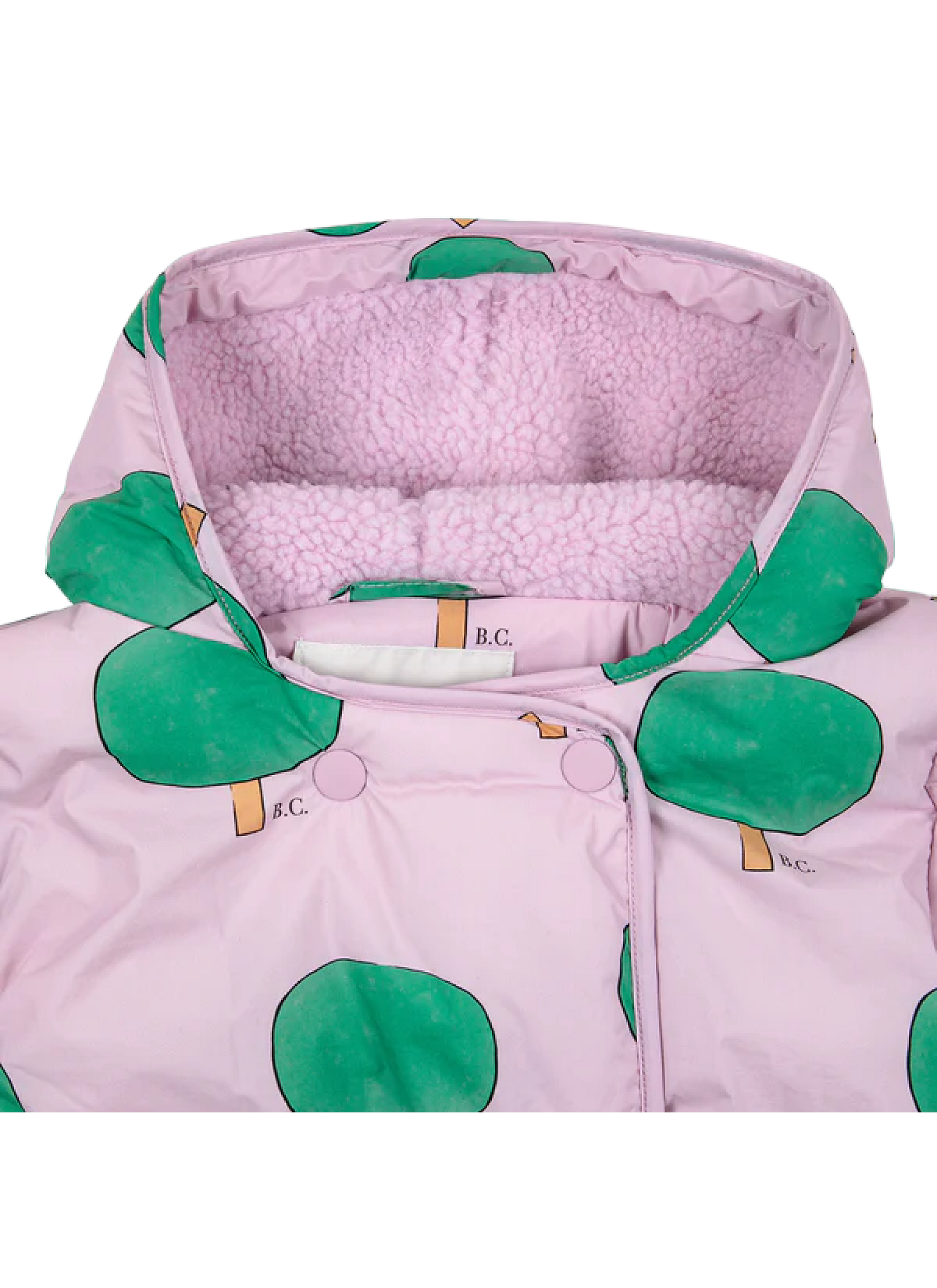 JACKET BABY GREEN TREE ALL OVER