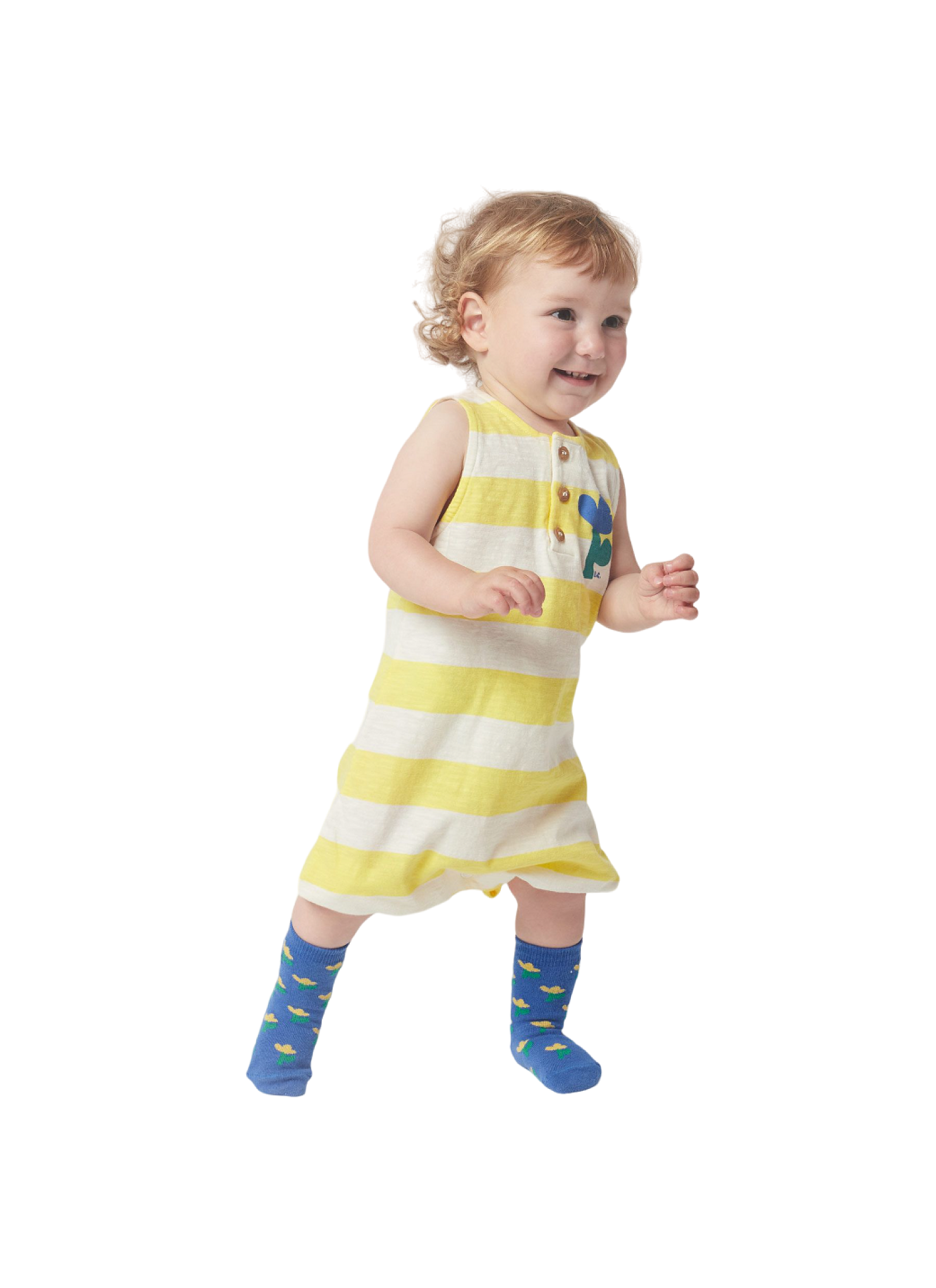 PLAYSUIT YELLOW STRIPES