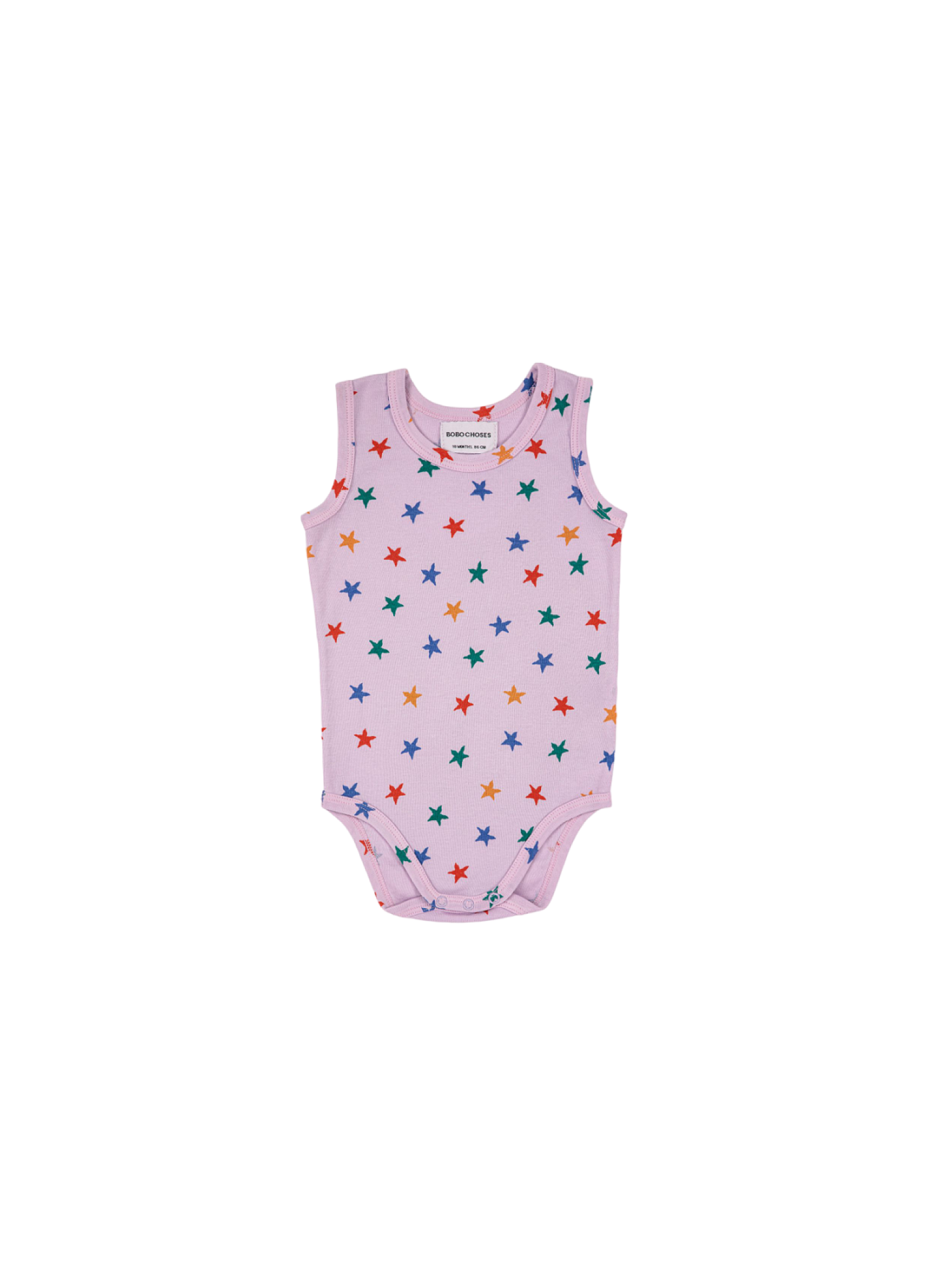 SLEEVELESS BODY MULTICOLOR STARS ALL OVER