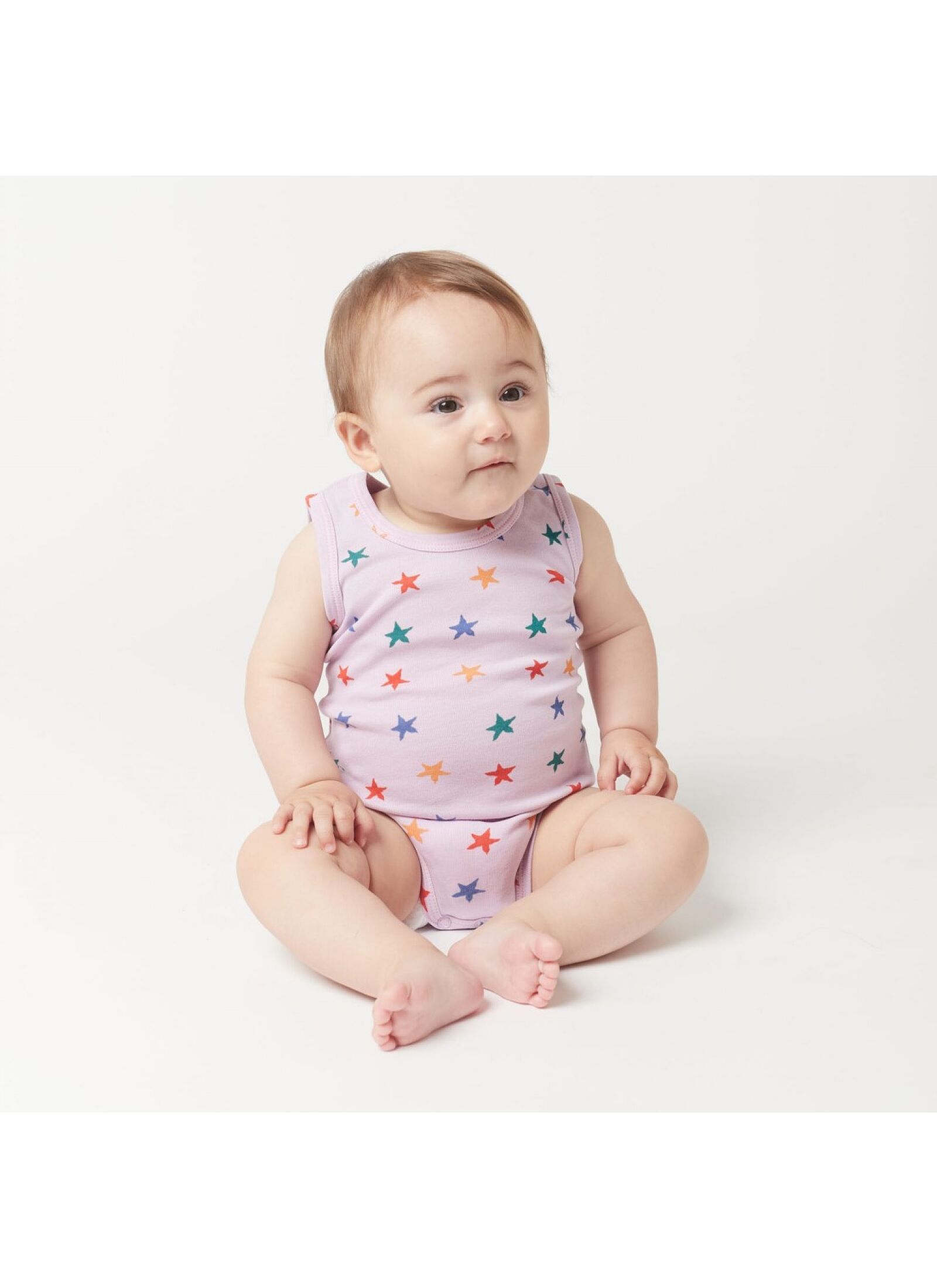 SLEEVELESS BODY MULTICOLOR STARS ALL OVER