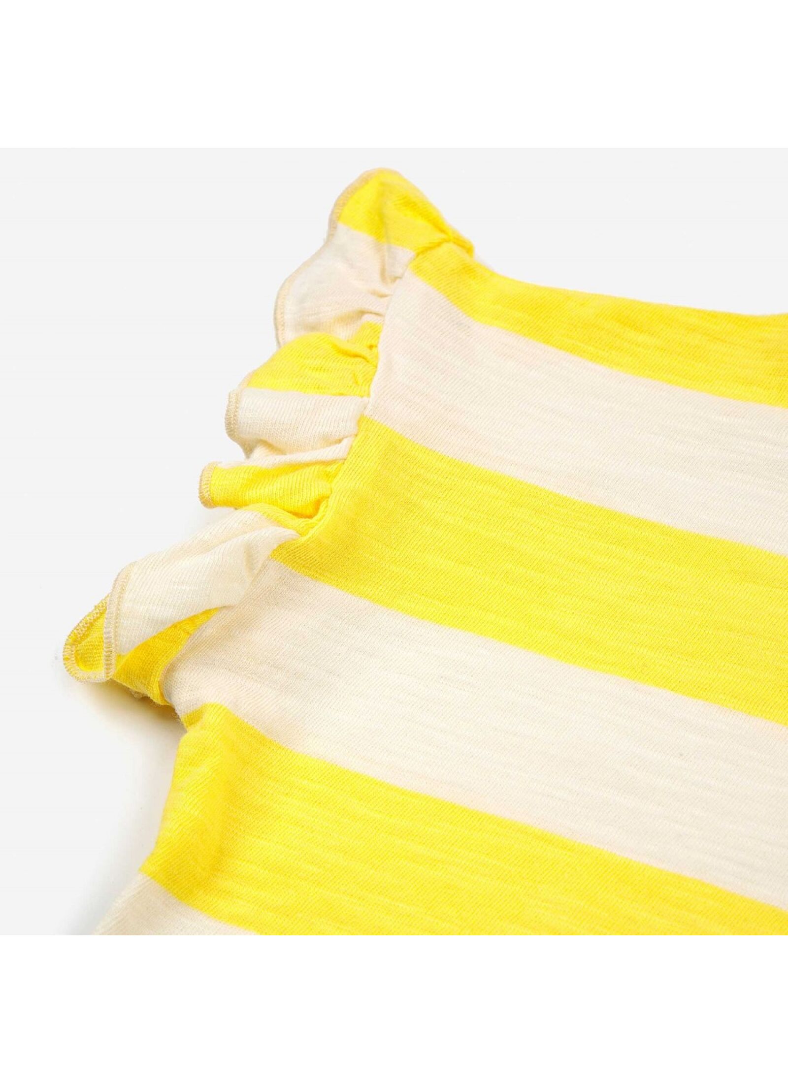 BLOUSE RUFFLE YELLOW STRIPES