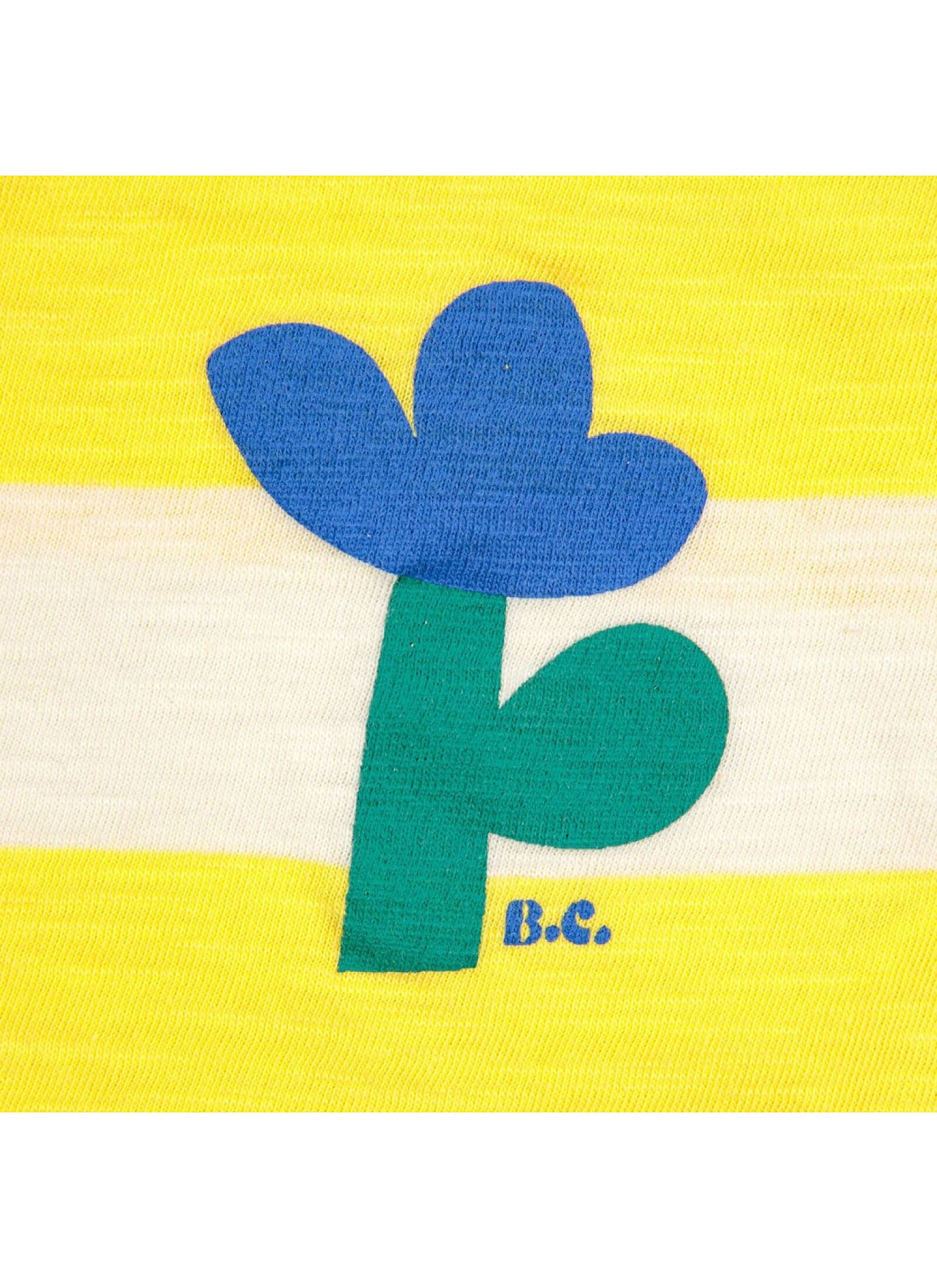 BLOUSE RUFFLE YELLOW STRIPES