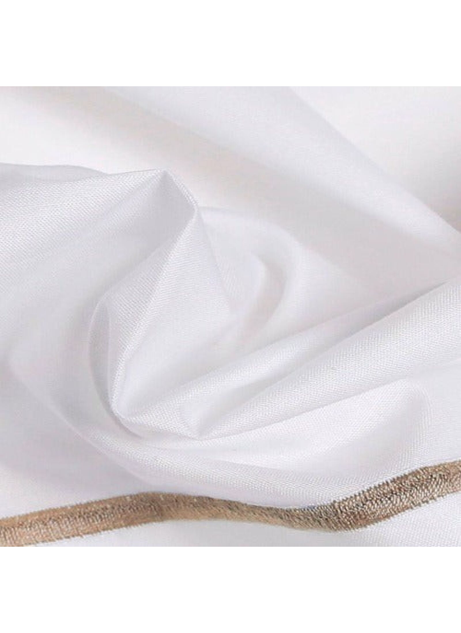 QUEEN SHEET SET CLASSIC WHITE-TAUPE