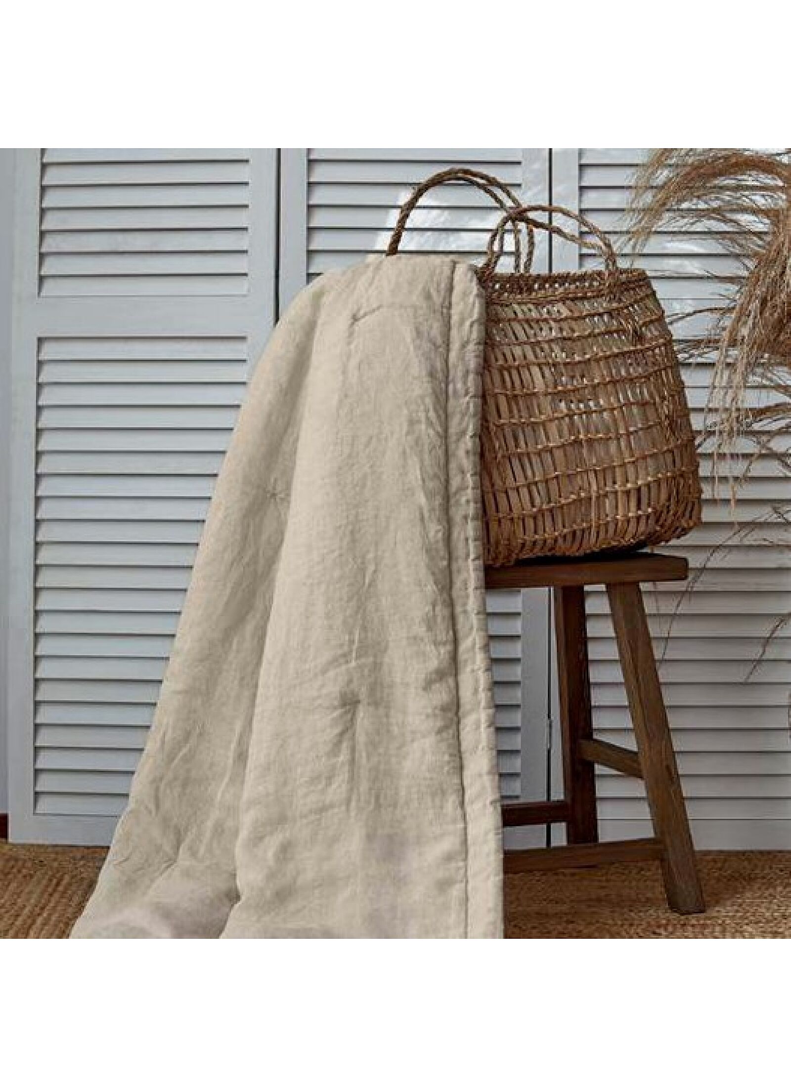 DOUBLE QUILT CRETA LINEN