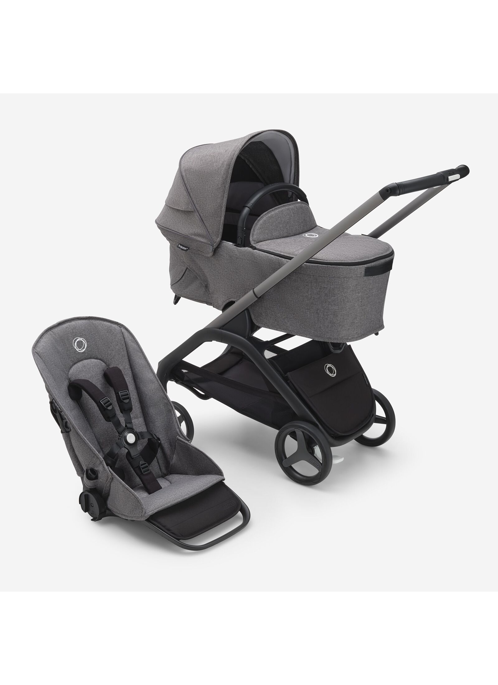 STROLLER DRAGONFLY COMPLETE GRAPHITE/GREY MELANGE