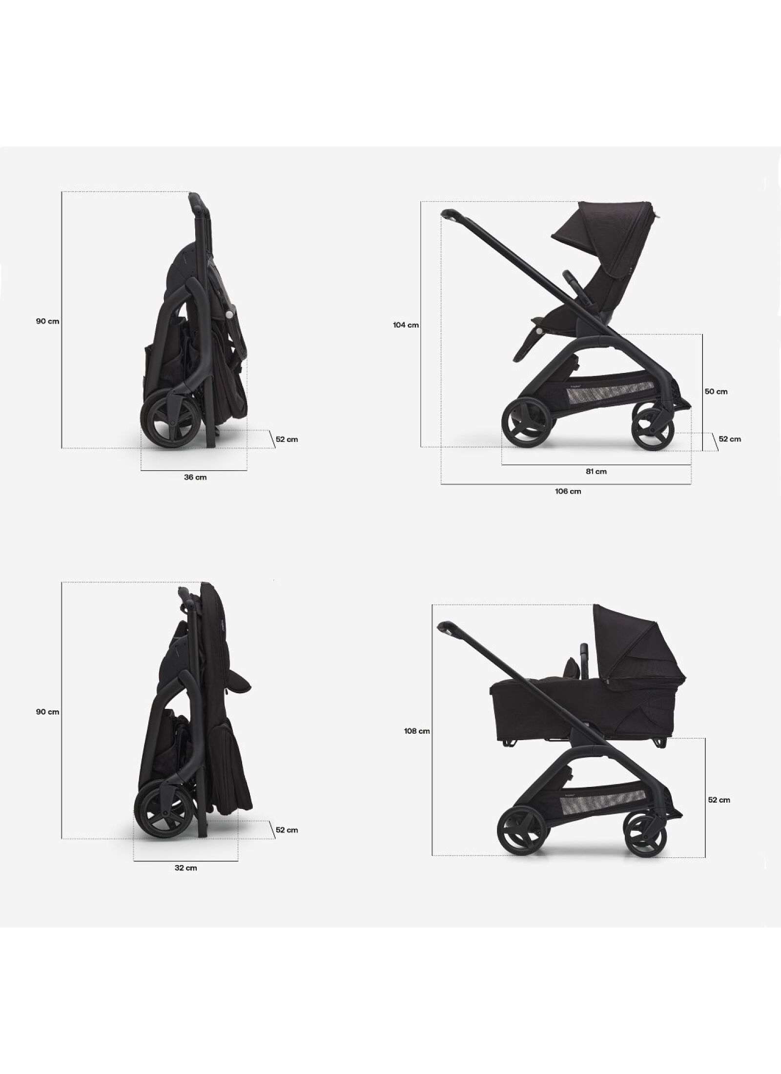 STROLLER DRAGONFLY COMPLETE GRAPHITE/GREY MELANGE