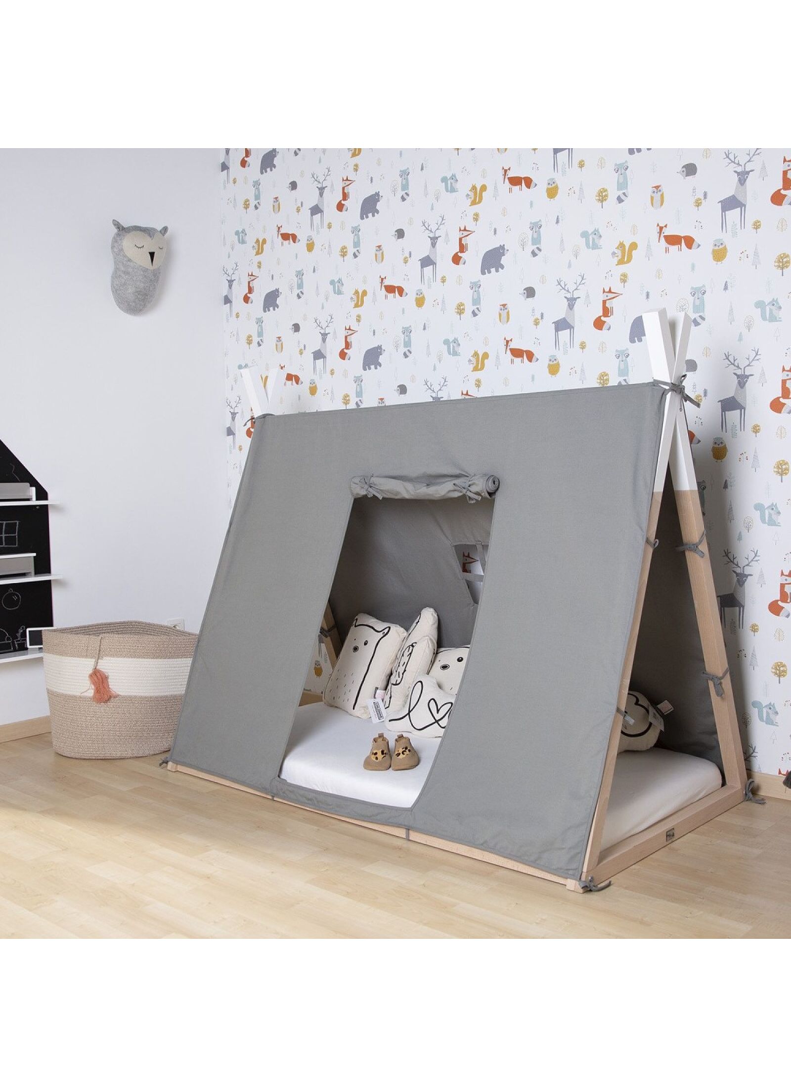 TIPI BED NATURAL-WHITE (90X200)