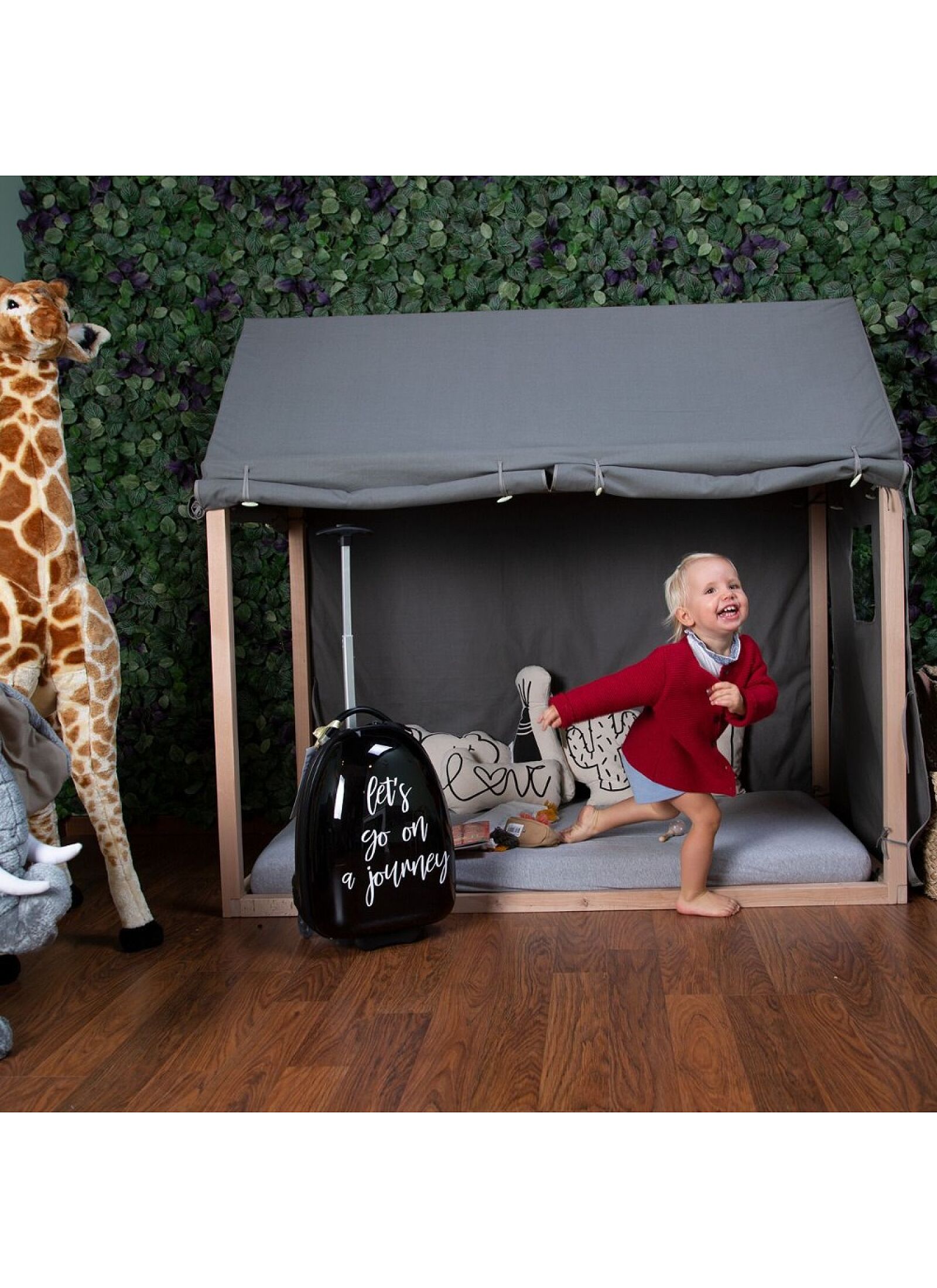 TIPI BEDFRAME BED COVER ANTHRACITE (70X140)