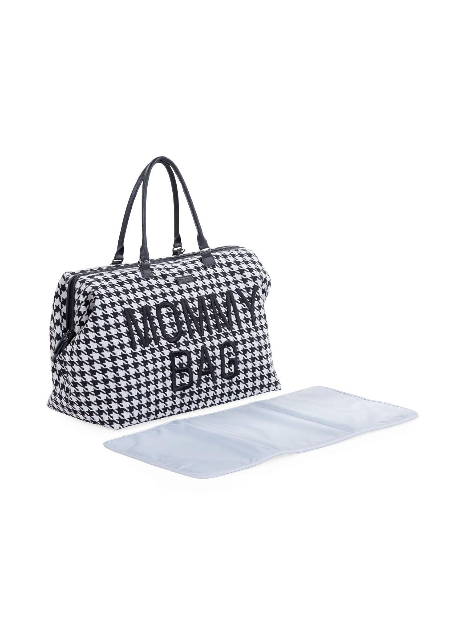 MOMMY BAG PIED DE POULE BLACK