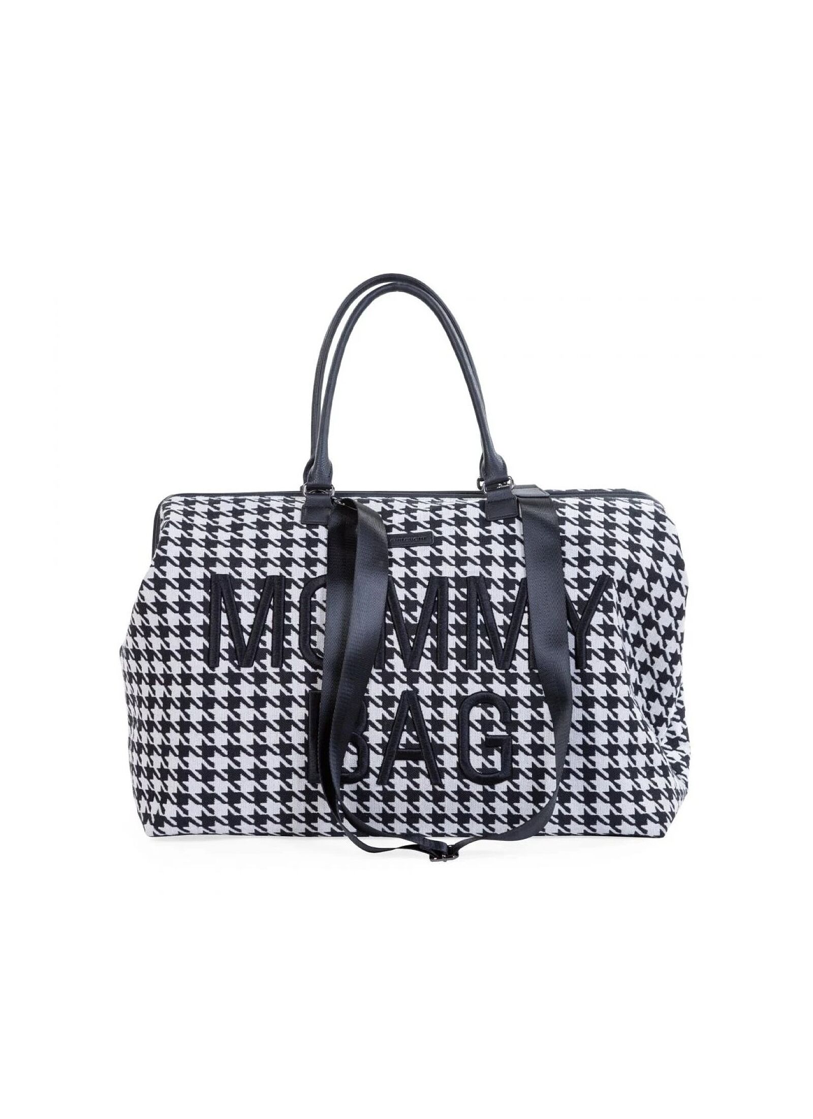 MOMMY BAG PIED DE POULE BLACK